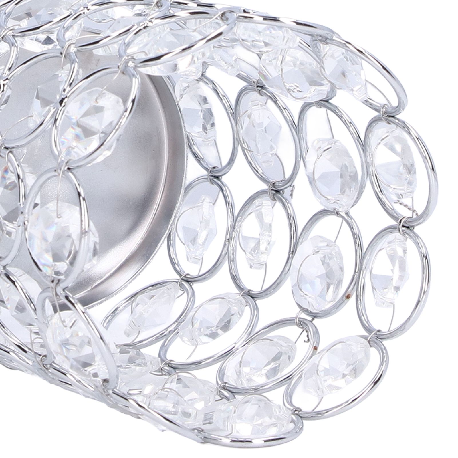 Crystal Candle Holder Electroplating Process Carved Design Elegant Style view 13