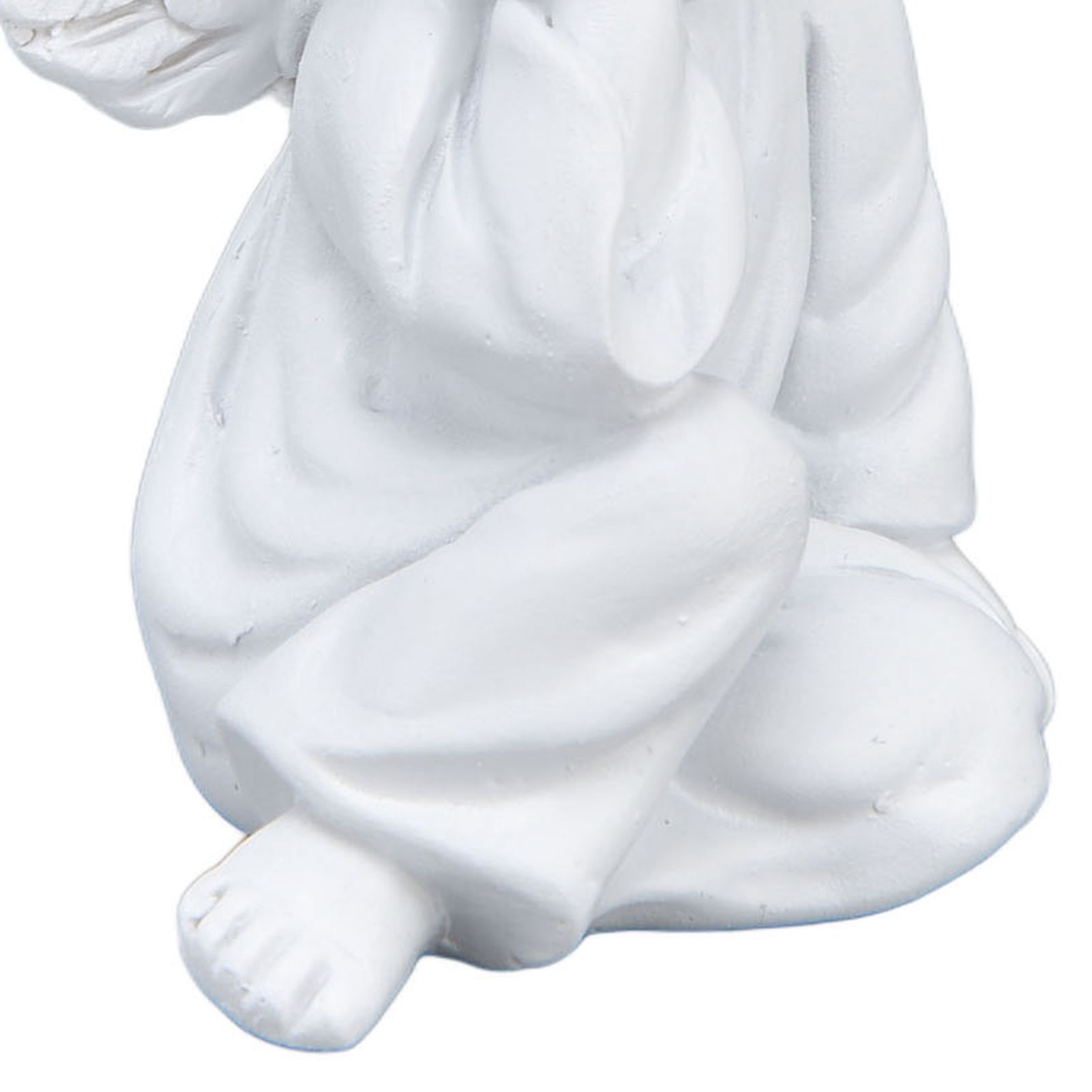 Cherub Statue Synthetic Resin Material Lovely Style White Baby Figurines for view 14