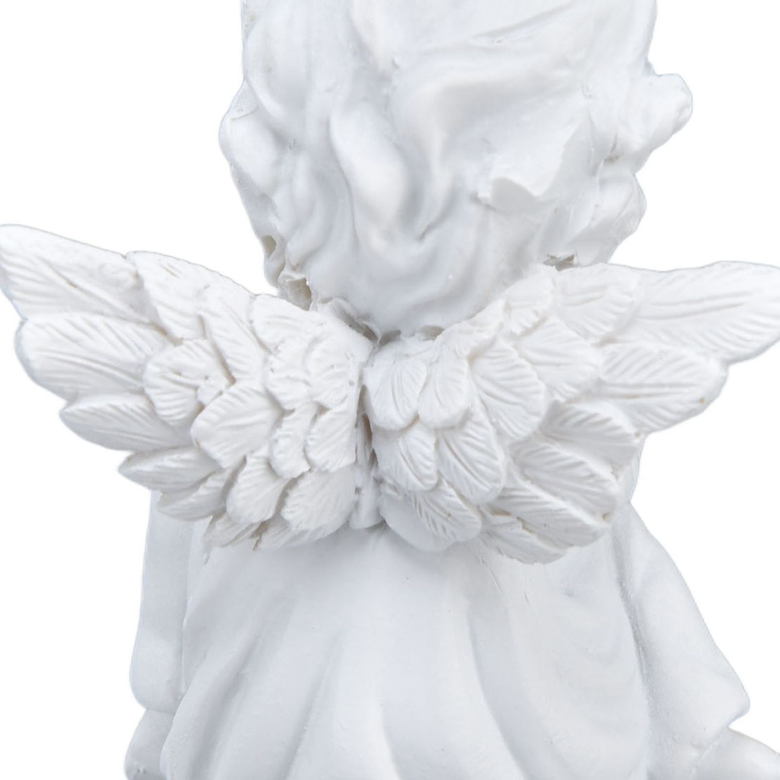 Cherub Statue Synthetic Resin Material Lovely Style White Baby Figurines for view 15