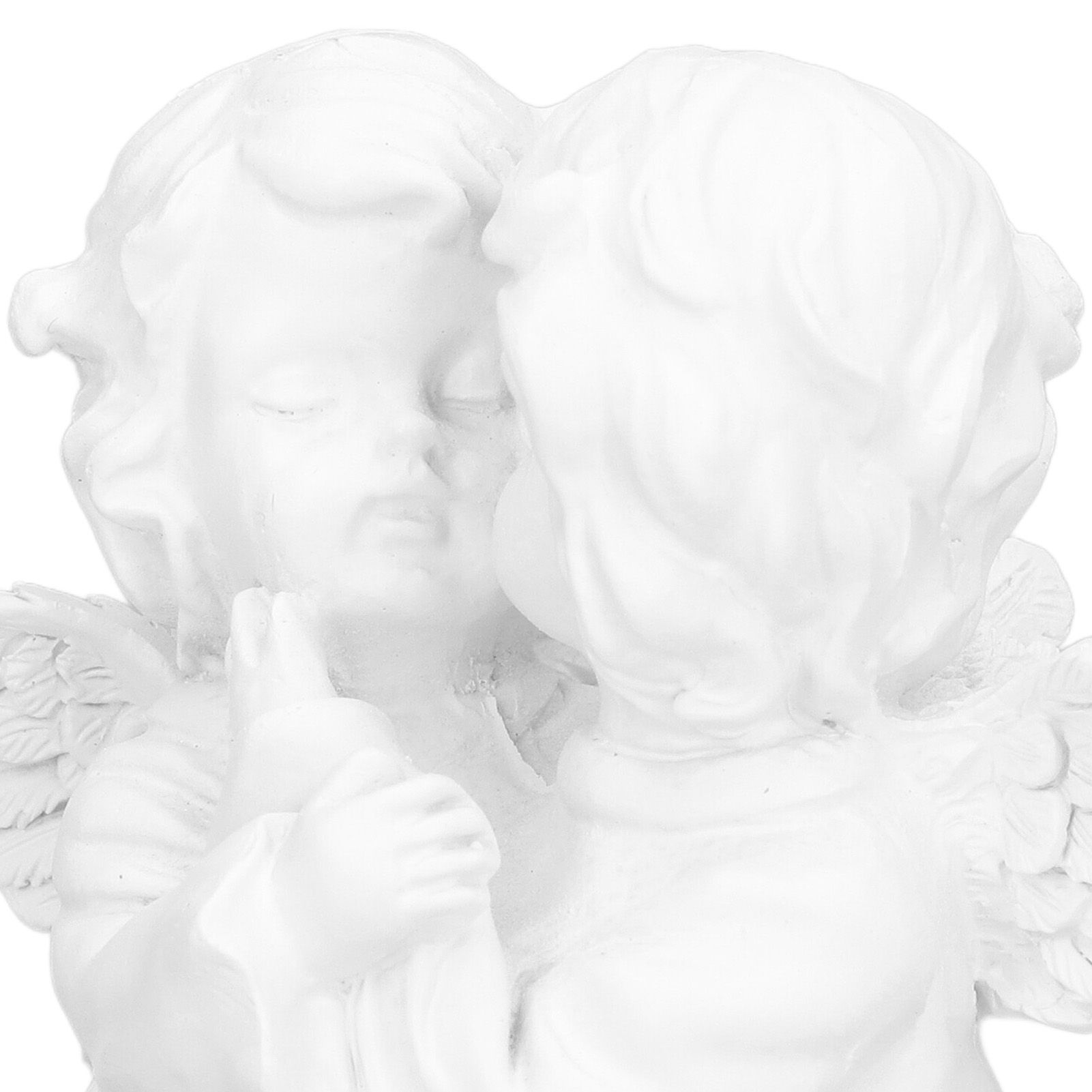 Angel Statue Synthetic Resin Embracing Shape White Angel Ornament for Desktop view 13