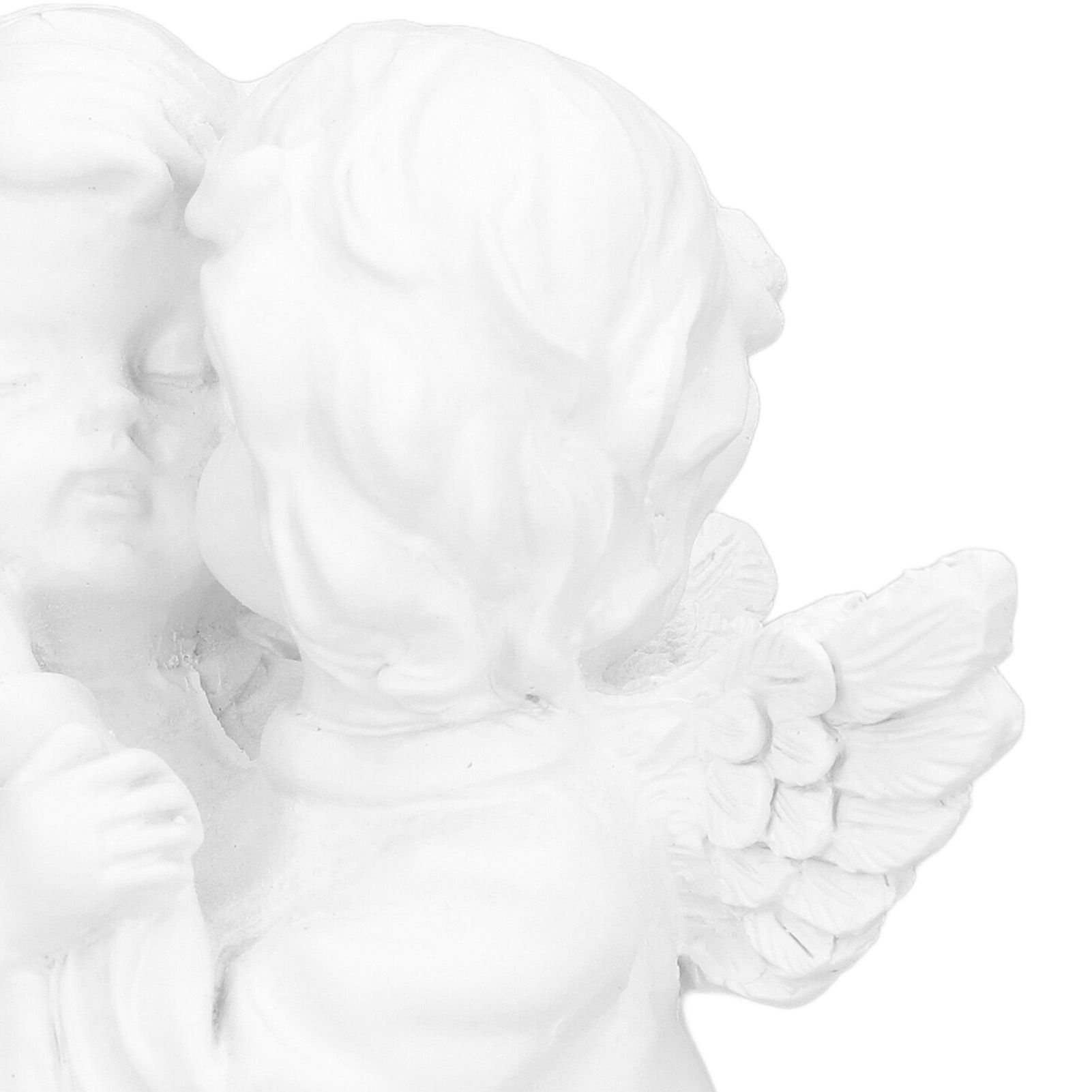 Angel Statue Synthetic Resin Embracing Shape White Angel Ornament for Desktop view 14