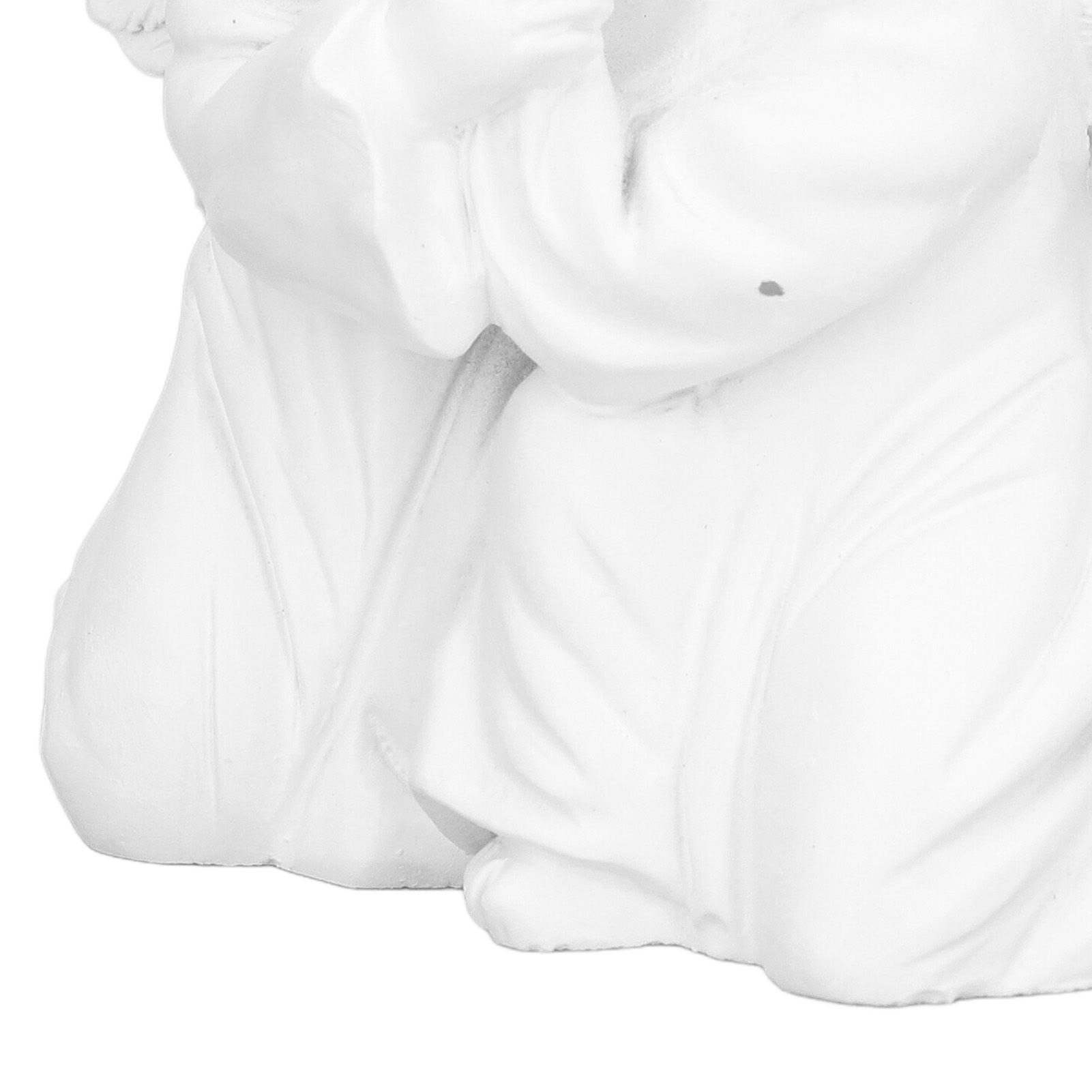 Angel Statue Synthetic Resin Embracing Shape White Angel Ornament for Desktop view 15
