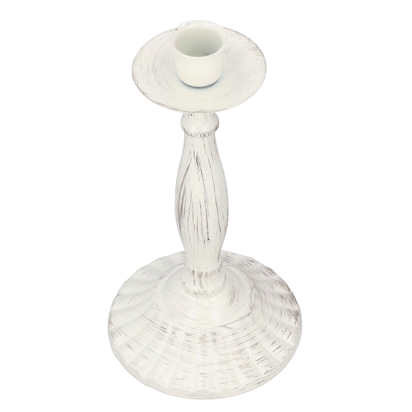 Candle Holders White Iron Material Retro Style Decorative Candlestick Pedestal view 2