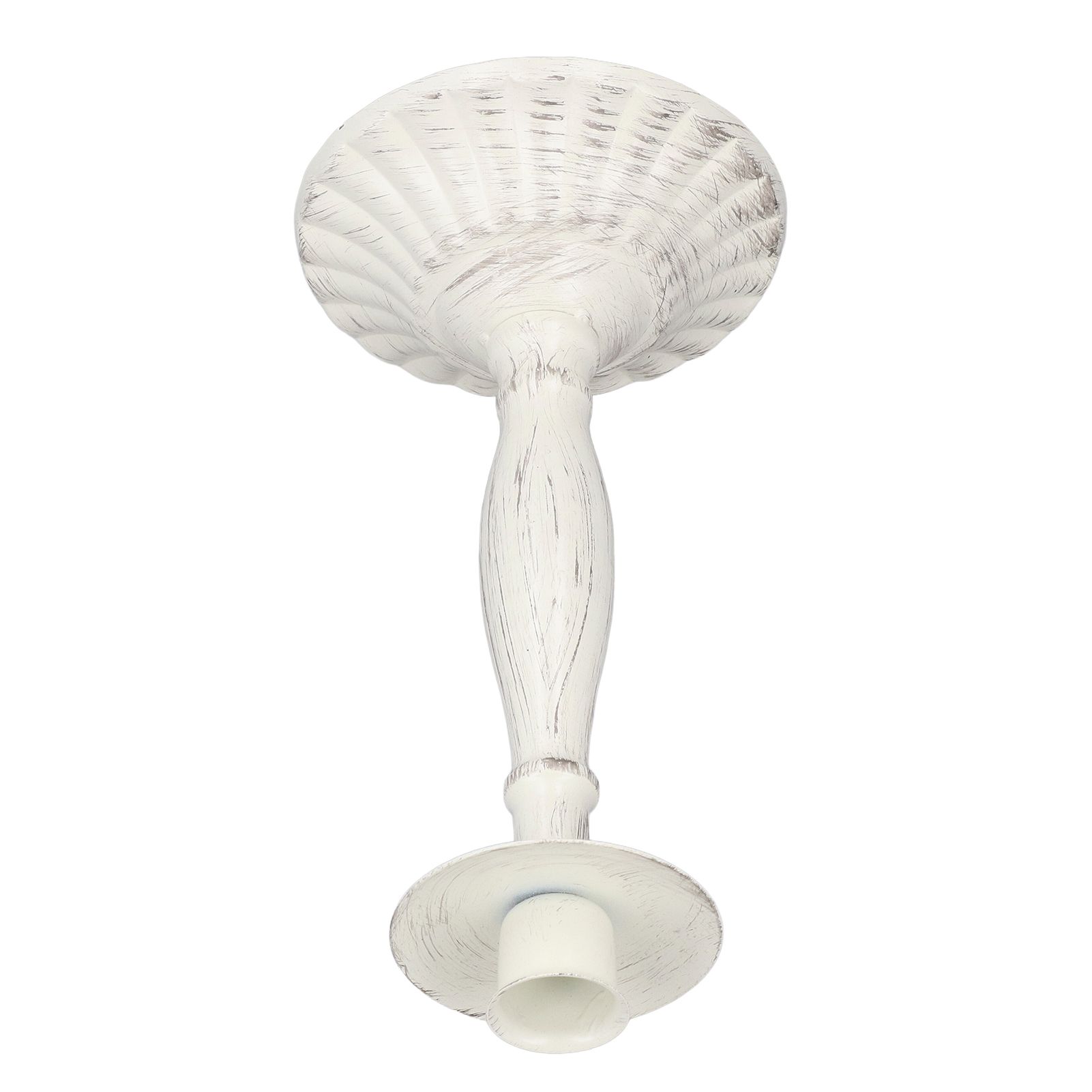 Candle Holders White Iron Material Retro Style Decorative Candlestick Pedestal view 3