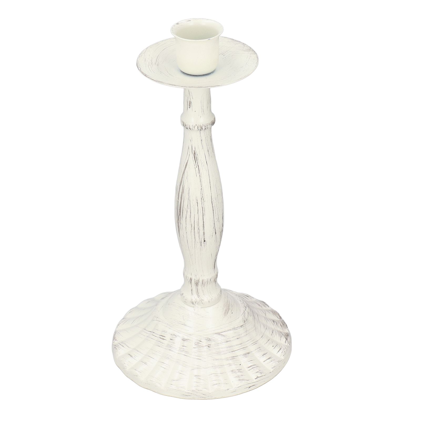 Candle Holders White Iron Material Retro Style Decorative Candlestick Pedestal view 4