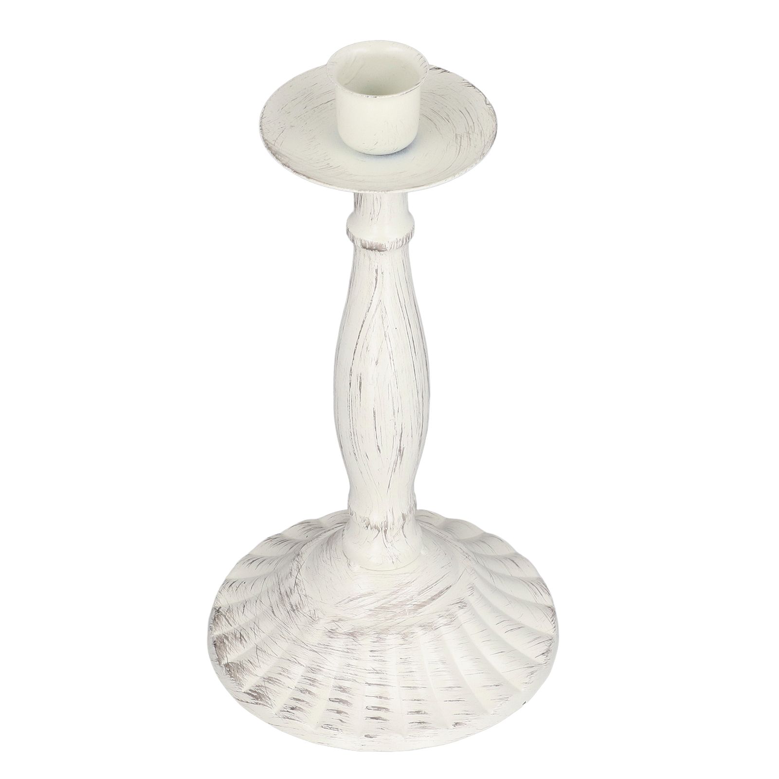 Candle Holders White Iron Material Retro Style Decorative Candlestick Pedestal view 6