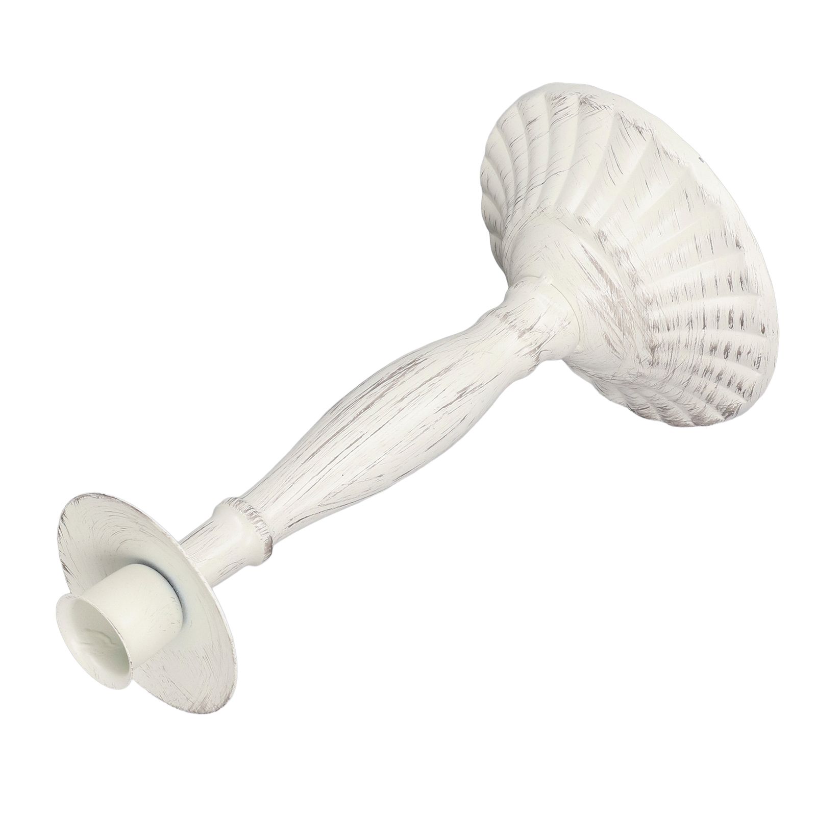 Candle Holders White Iron Material Retro Style Decorative Candlestick Pedestal view 7