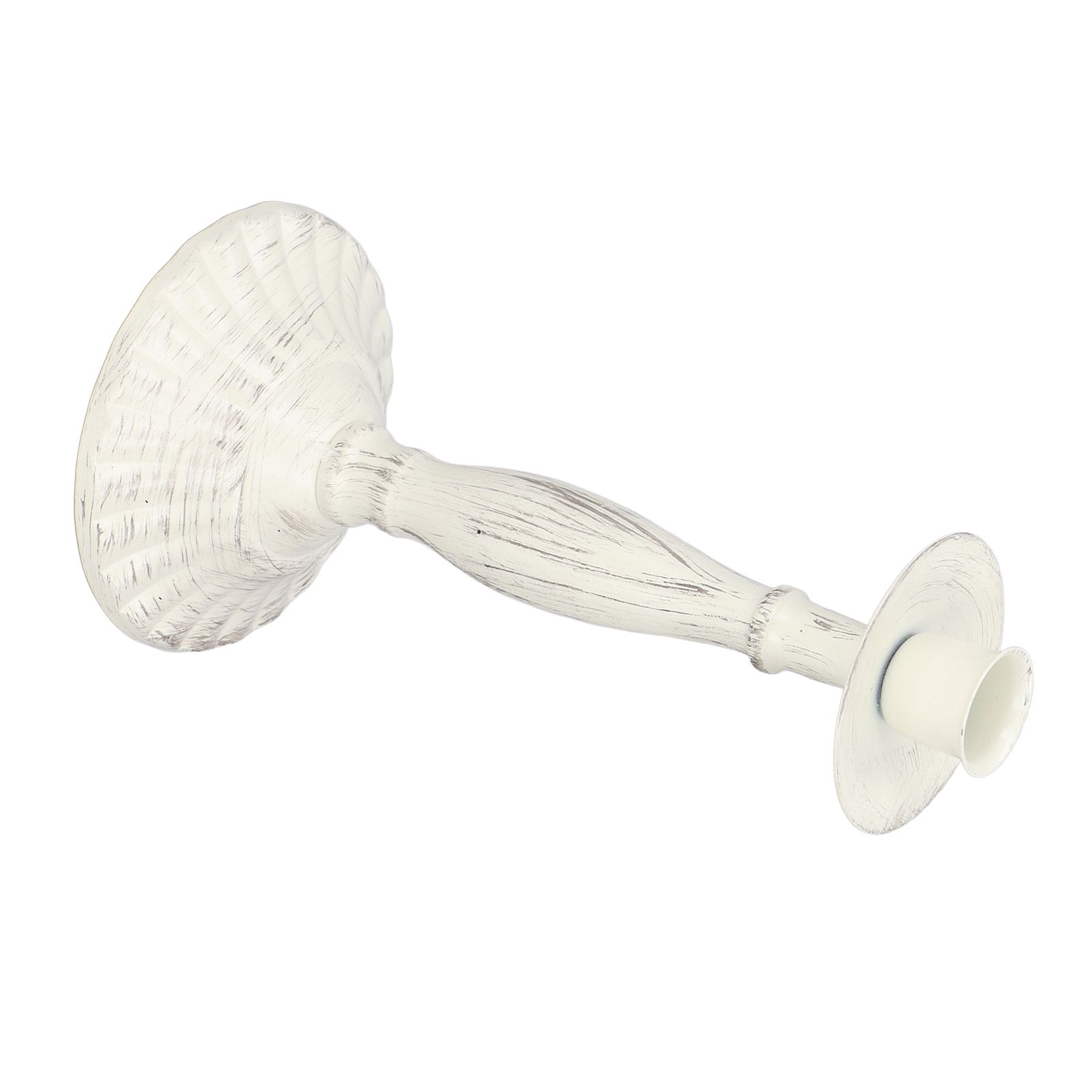 Candle Holders White Iron Material Retro Style Decorative Candlestick Pedestal view 9