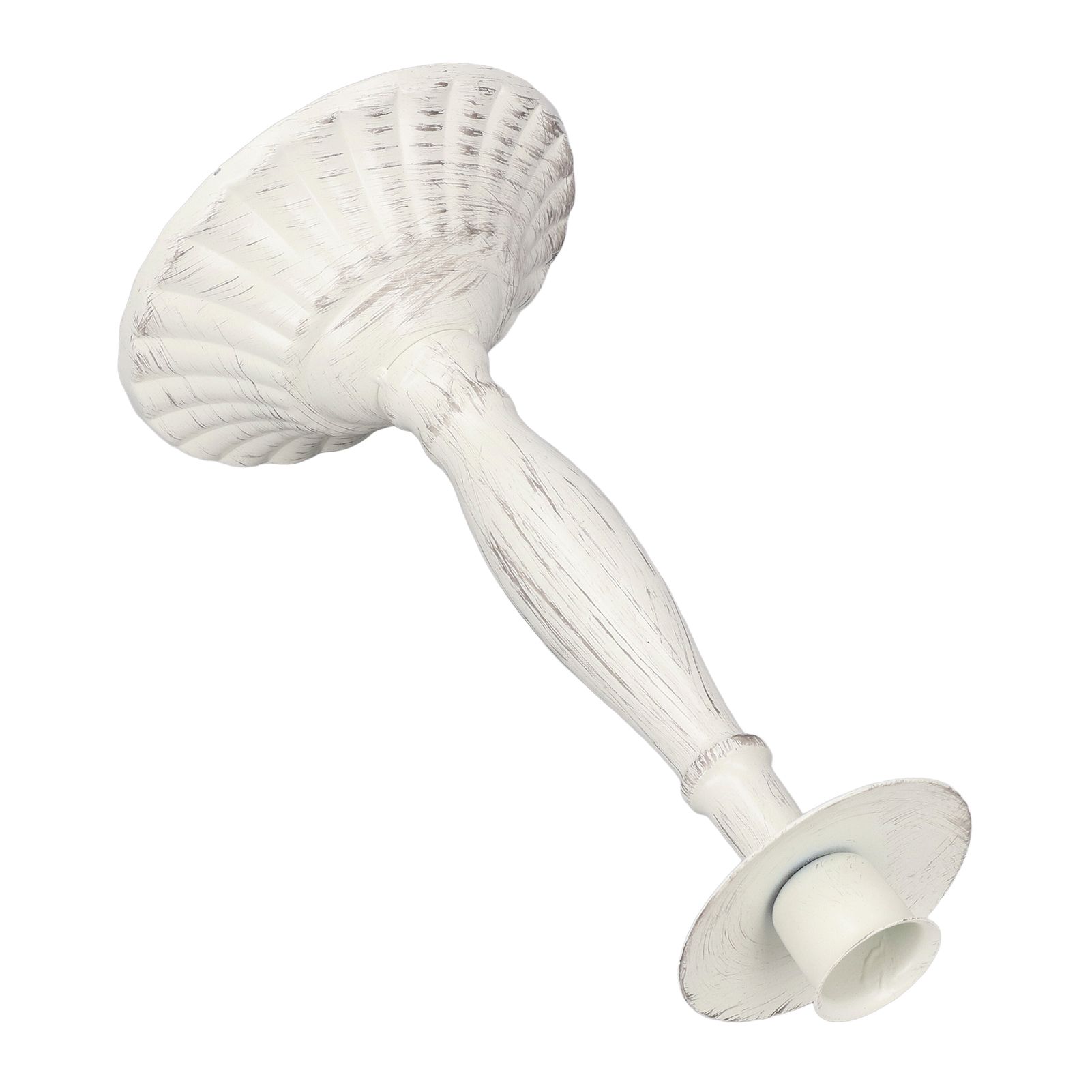 Candle Holders White Iron Material Retro Style Decorative Candlestick Pedestal view 10