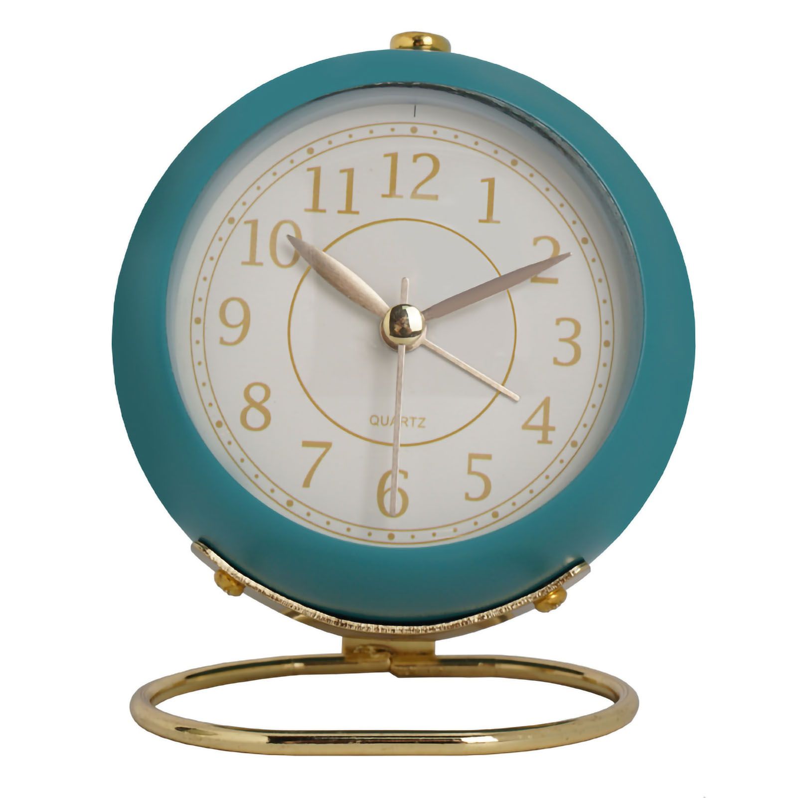 European Style Metal Clock Ingenious Mute Round Children Electronic Quartz — image 1