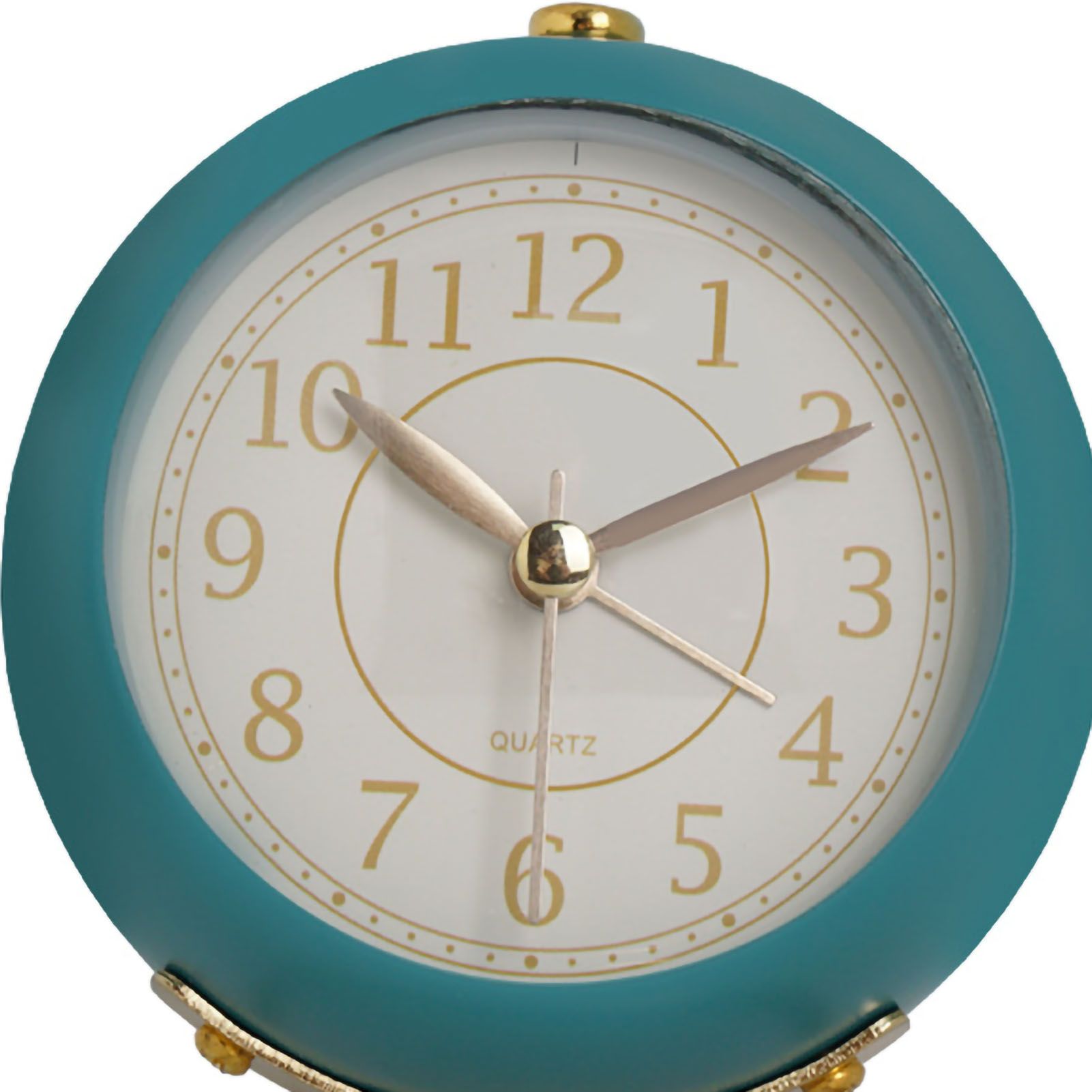 European Style Metal Clock Ingenious Mute Round Children Electronic Quartz view 3
