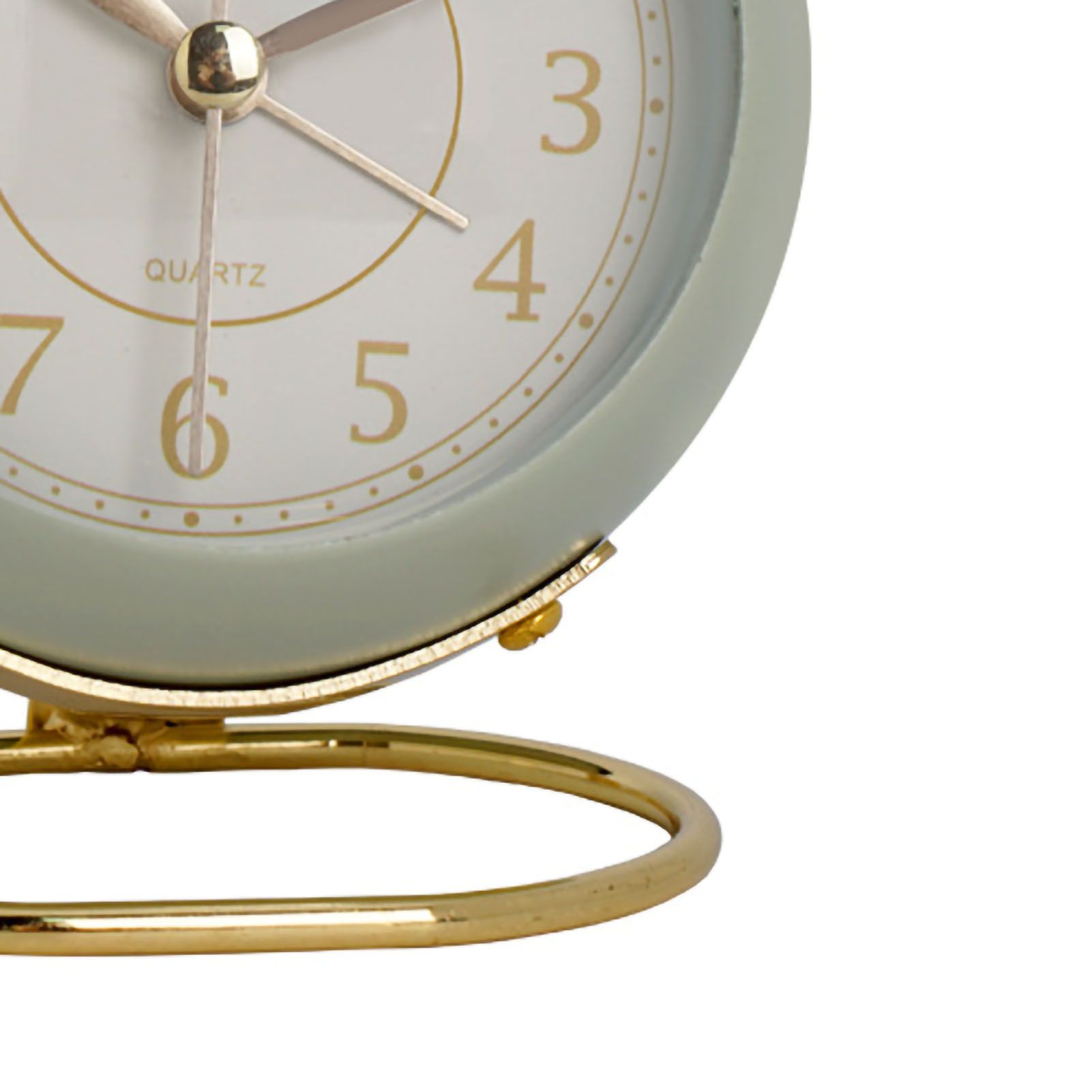 European Style Metal Clock Ingenious Mute Round Children Electronic Quartz view 4