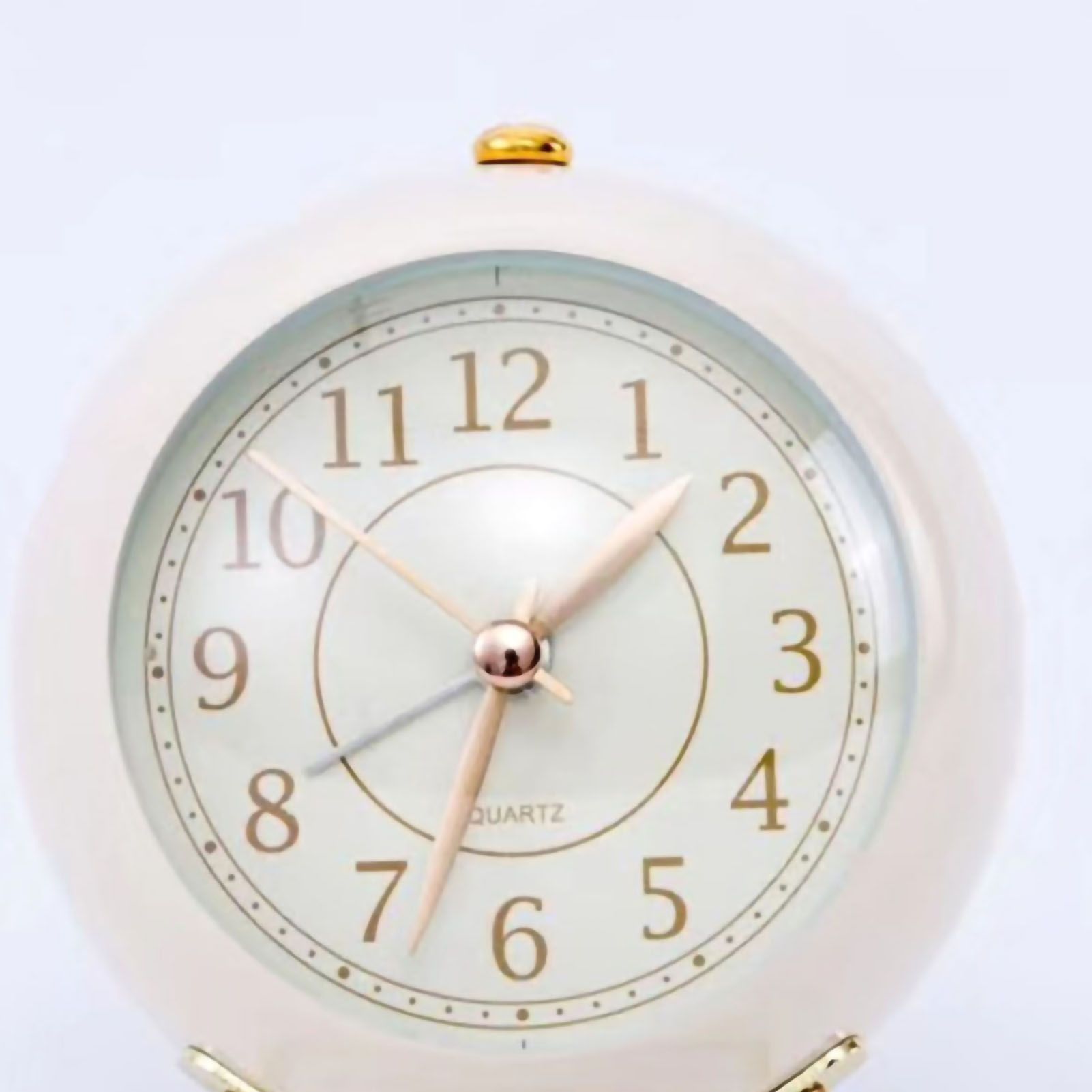 Small Round Clock Circular Base Mute Corrosion Resistance Quartz Bedside Alarm view 3