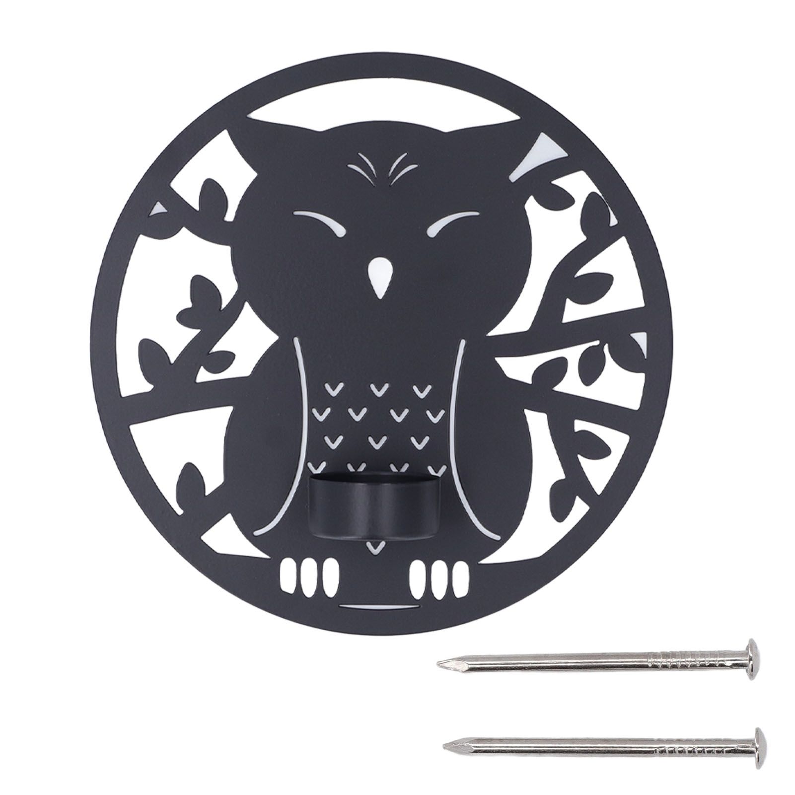 Hanging Candleholder Iron Retro Style Innovative Wall Mounted Candle Holder