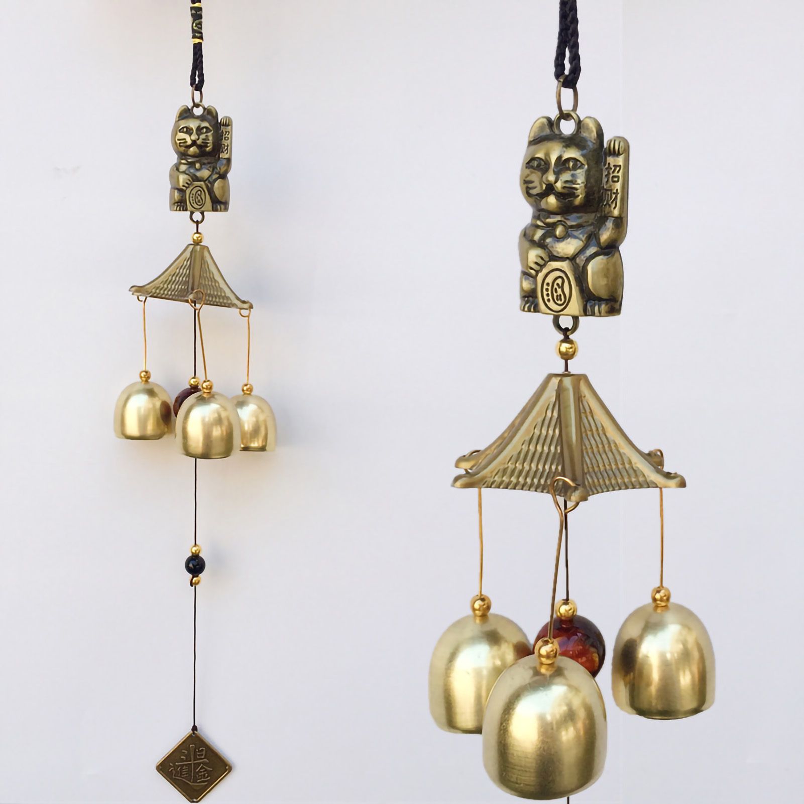 Metal Hanging Wind Chimes Soft Voice Peace Symbolism Golden Wind Chimes for — image 1
