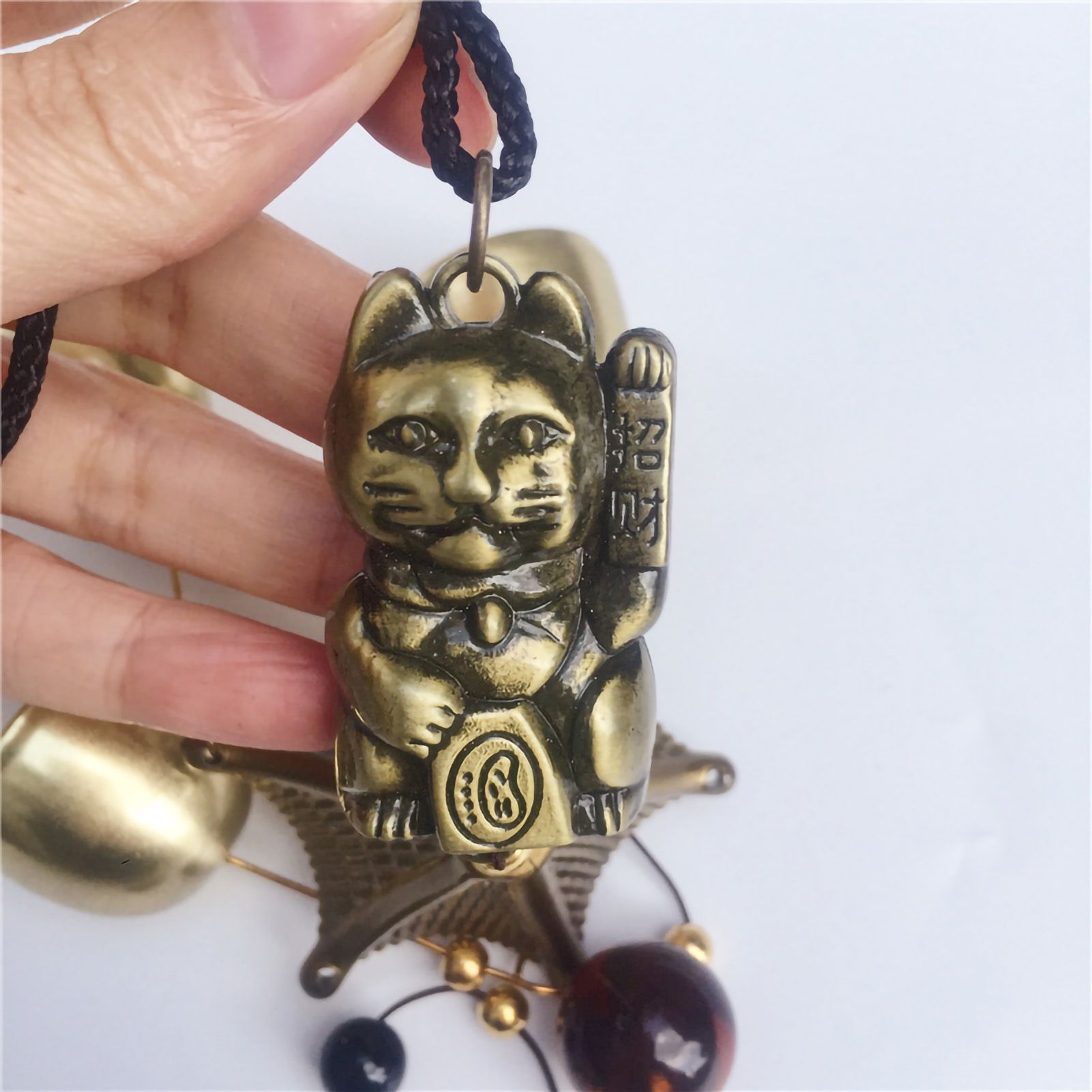 Metal Hanging Wind Chimes Soft Voice Peace Symbolism Golden Wind Chimes for view 3