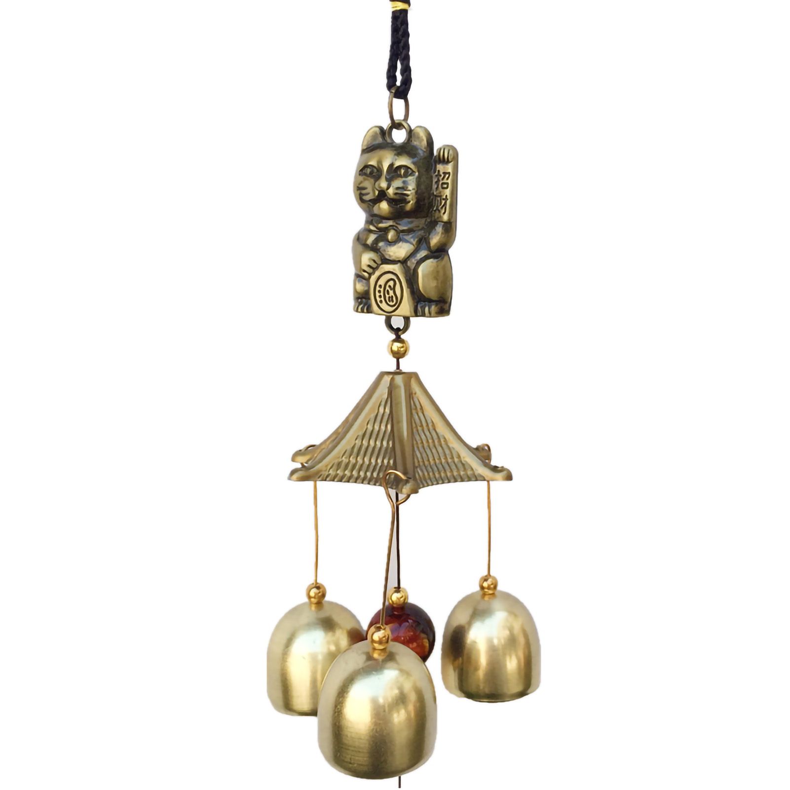 Metal Hanging Wind Chimes Soft Voice Peace Symbolism Golden Wind Chimes for view 5