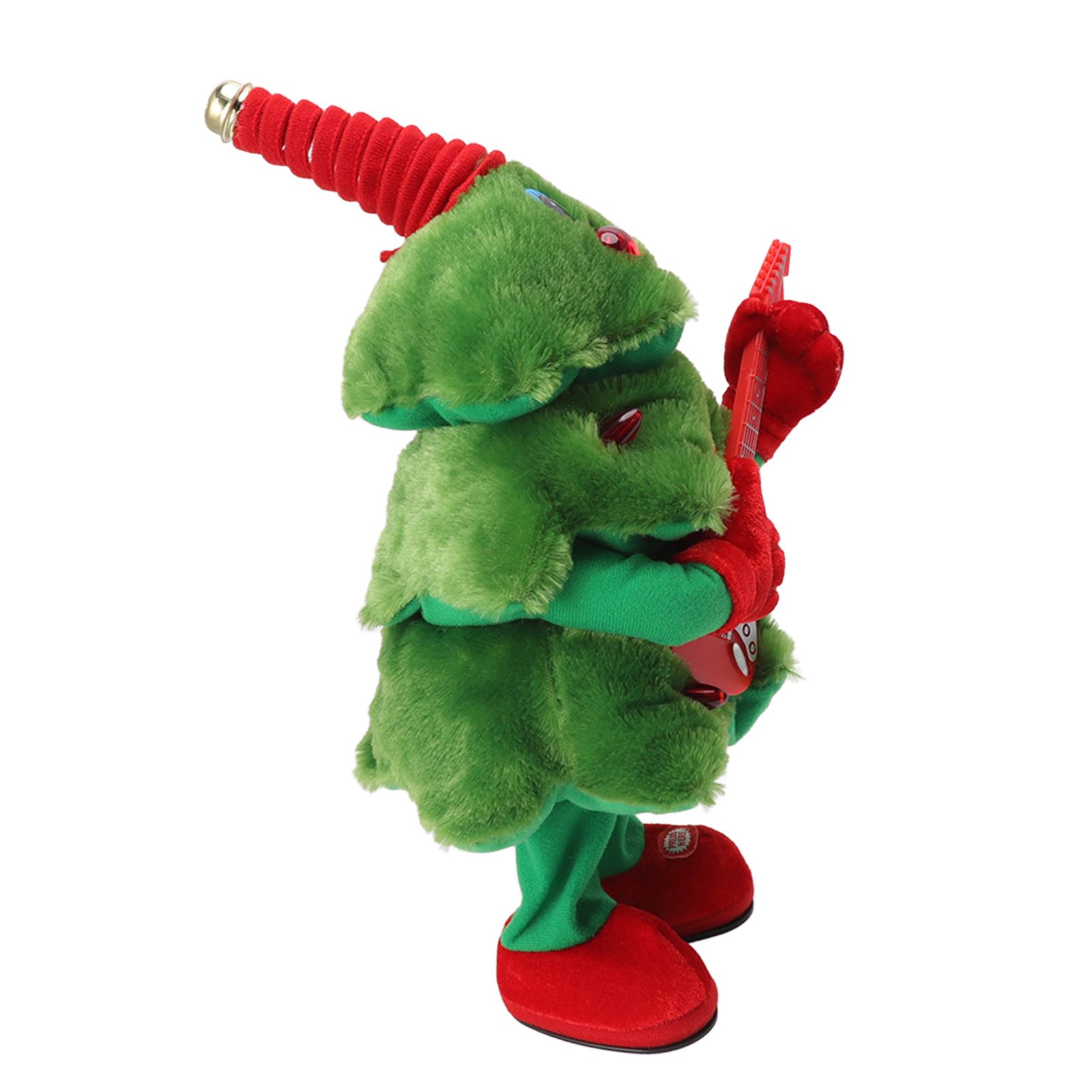 Electric Christmas Tree Plush Toy 8 Songs Continuous Play Glowing Swinging view 4