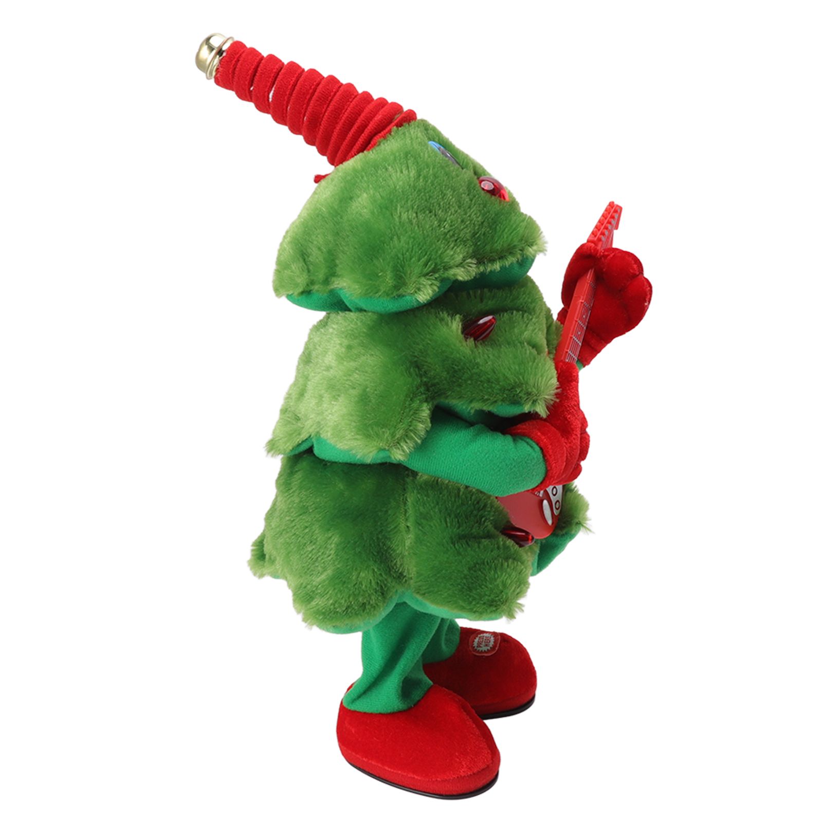 Electric Christmas Tree Plush Toy 8 Songs Continuous Play Glowing Swinging view 5