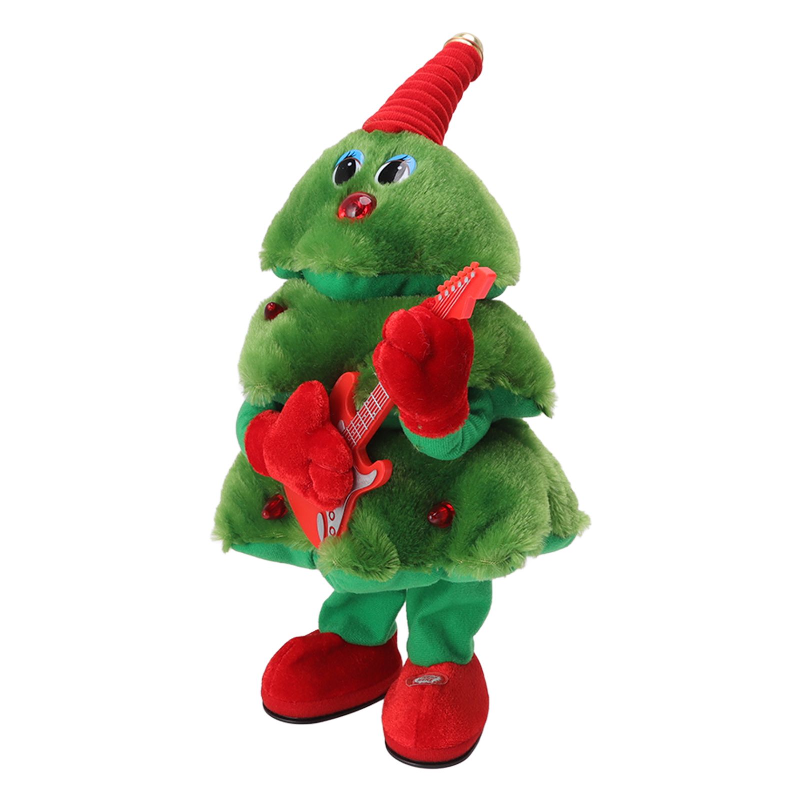 Electric Christmas Tree Plush Toy 8 Songs Continuous Play Glowing Swinging view 8