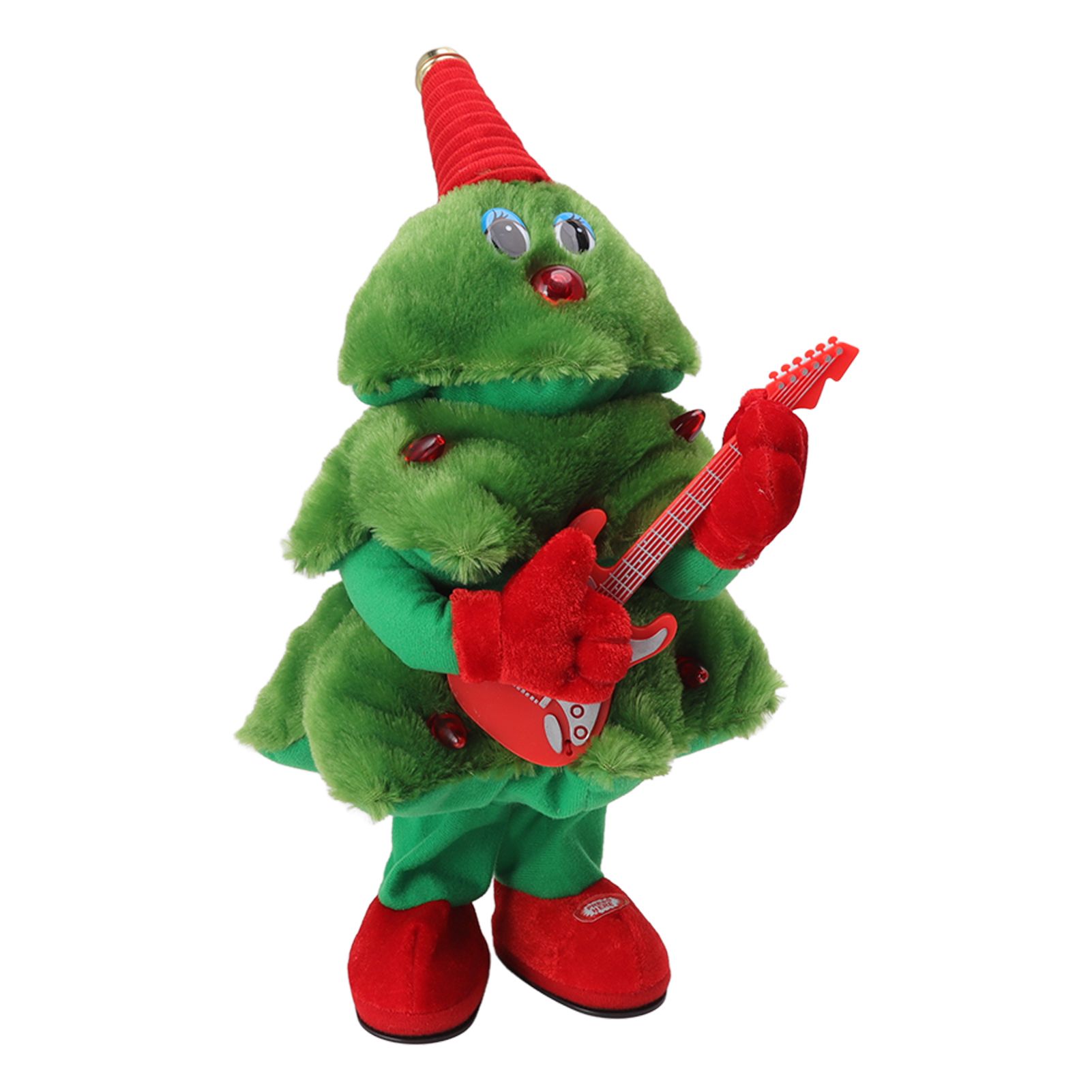 Electric Christmas Tree Plush Toy 8 Songs Continuous Play Glowing Swinging view 10