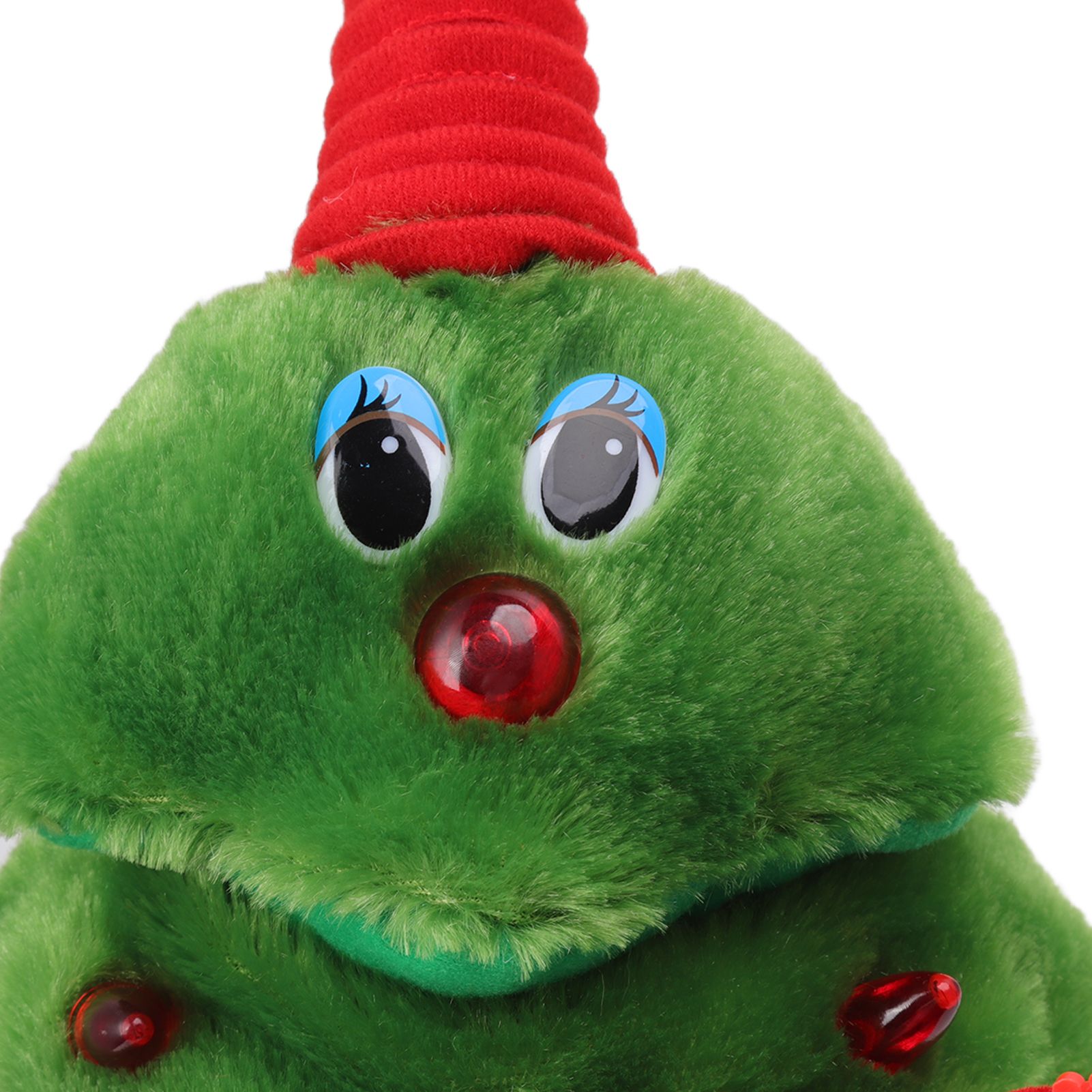 Electric Christmas Tree Plush Toy 8 Songs Continuous Play Glowing Swinging view 14