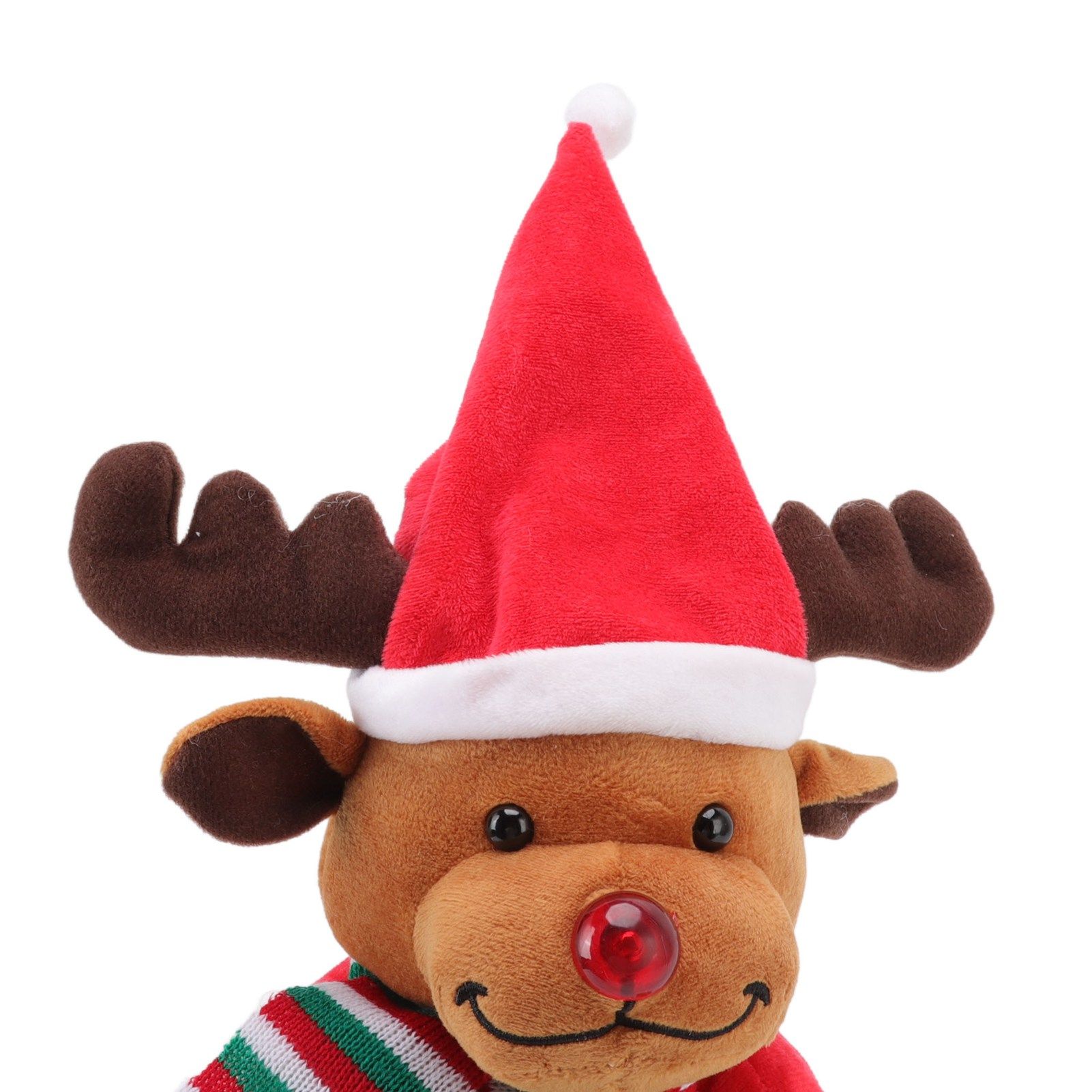 Electric Music Christmas Toy Doll Dancing Singing Glowing Swinging Plush Toy view 14