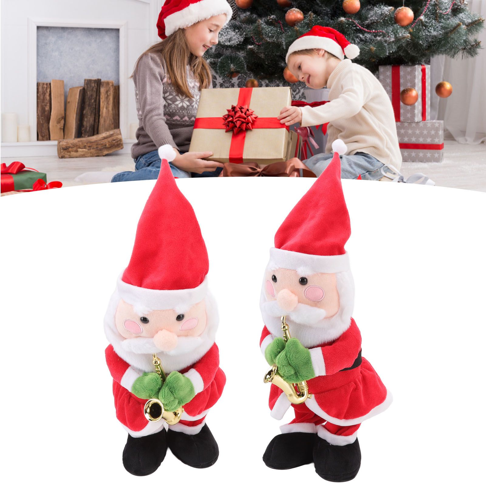 Electric Music Christmas Toy Doll 8 Songs Continuous Play Dancing Singing view 12