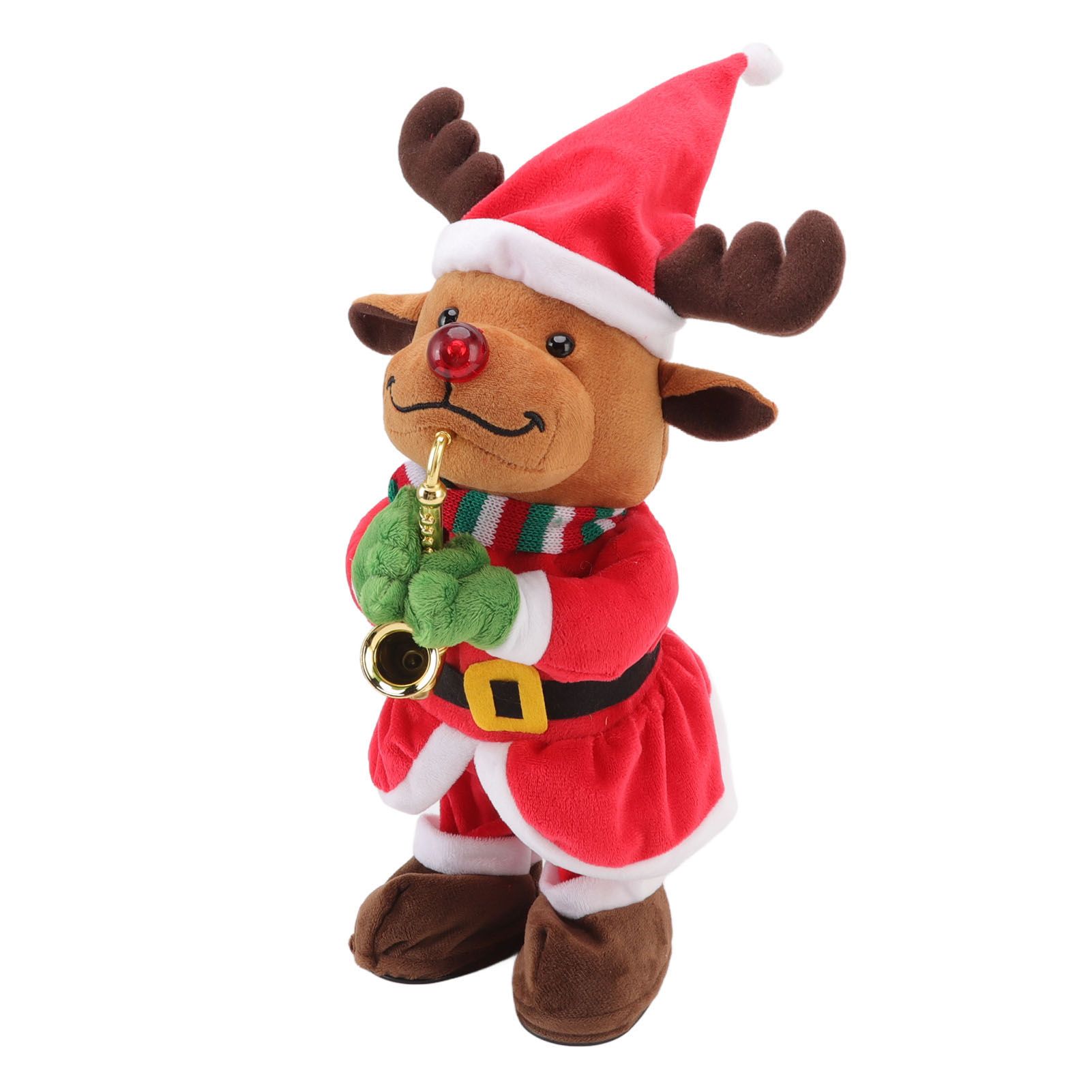 Electric Music Christmas Toy Doll 8 Songs Continuous Play Dancing Singing view 2
