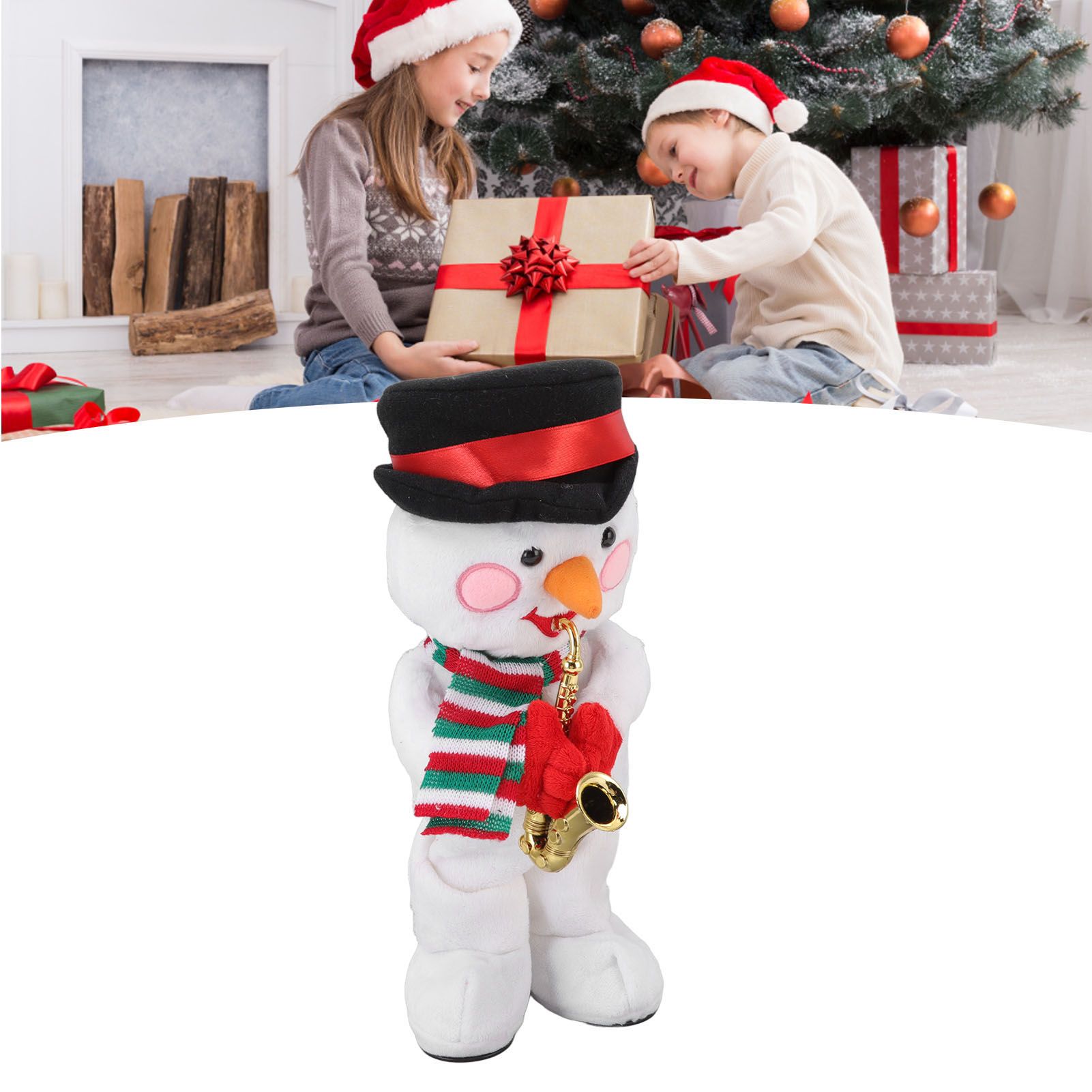 Electric Music Christmas Toy Doll 8 Songs Continuous Play Dancing Singing view 11
