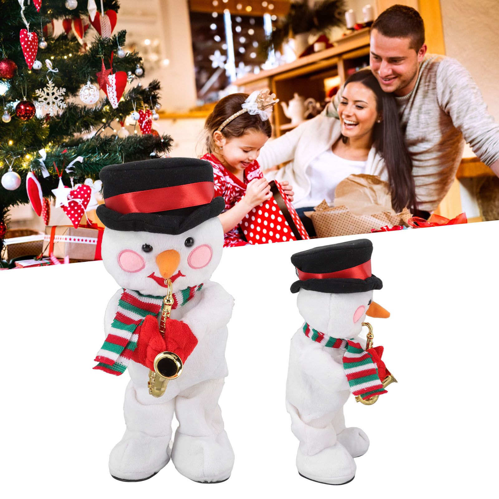 Electric Music Christmas Toy Doll 8 Songs Continuous Play Dancing Singing view 12