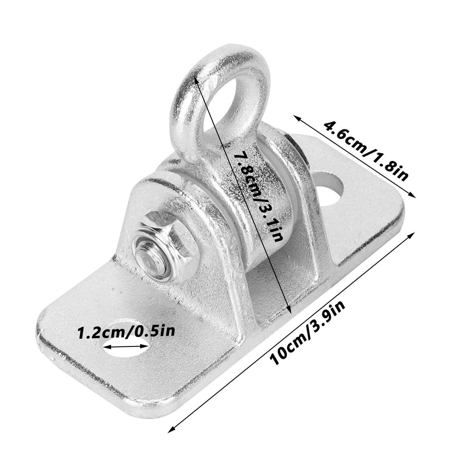 2Set Swing Hanger Iron Suspension Hammock Hanging Chair Hook Fixed Plate view 14
