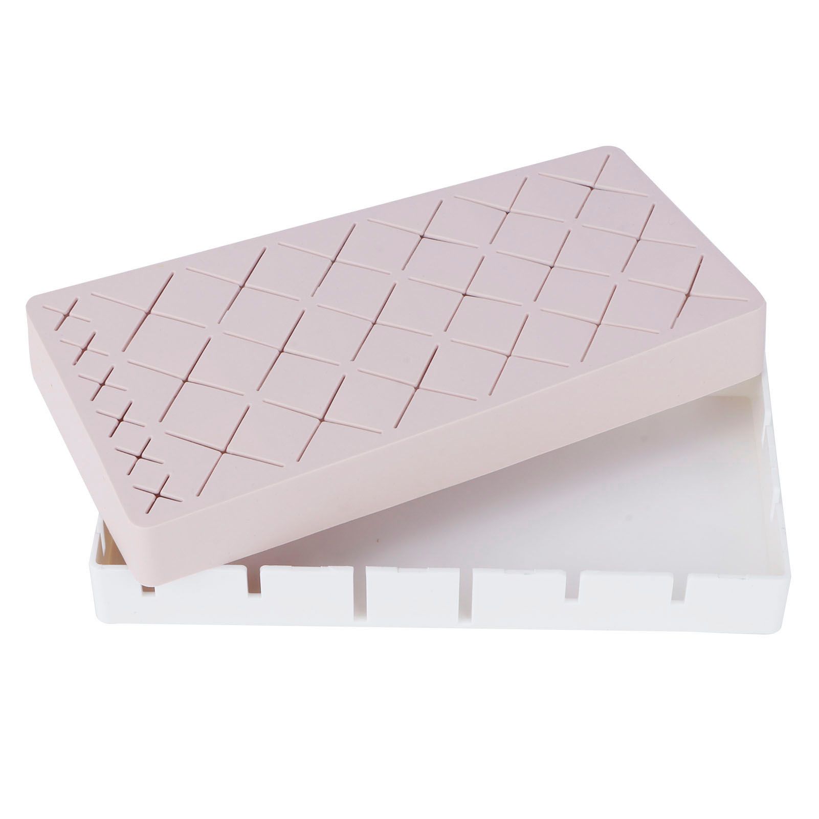 24 Slots Silicone Lipstick Organizer Makeup Cosmetics Holder Storage Box view 5