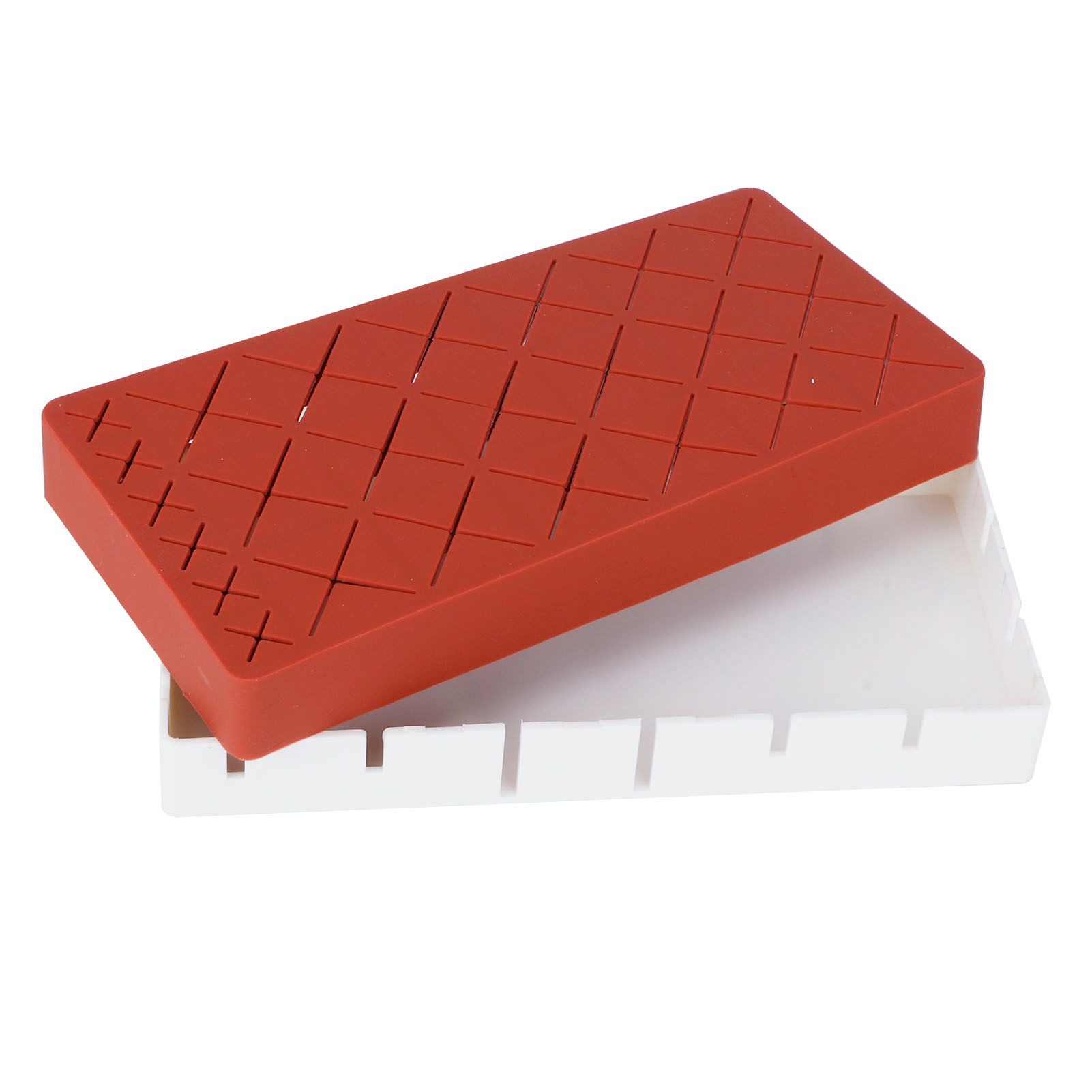 24 Slots Silicone Lipstick Organizer Makeup Cosmetics Holder Storage Box view 5