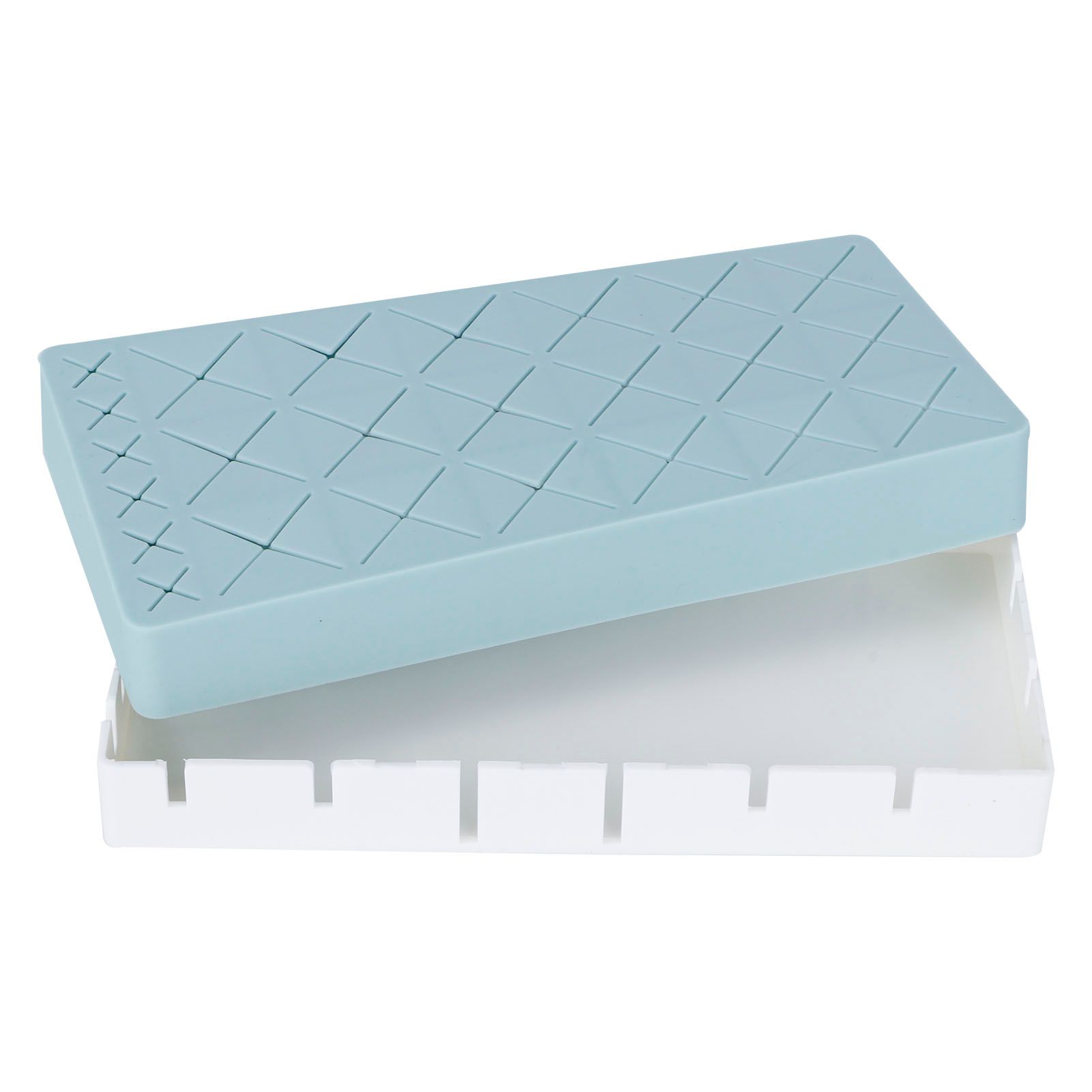 24 Slots Silicone Lipstick Organizer Makeup Cosmetics Holder Storage Box view 5