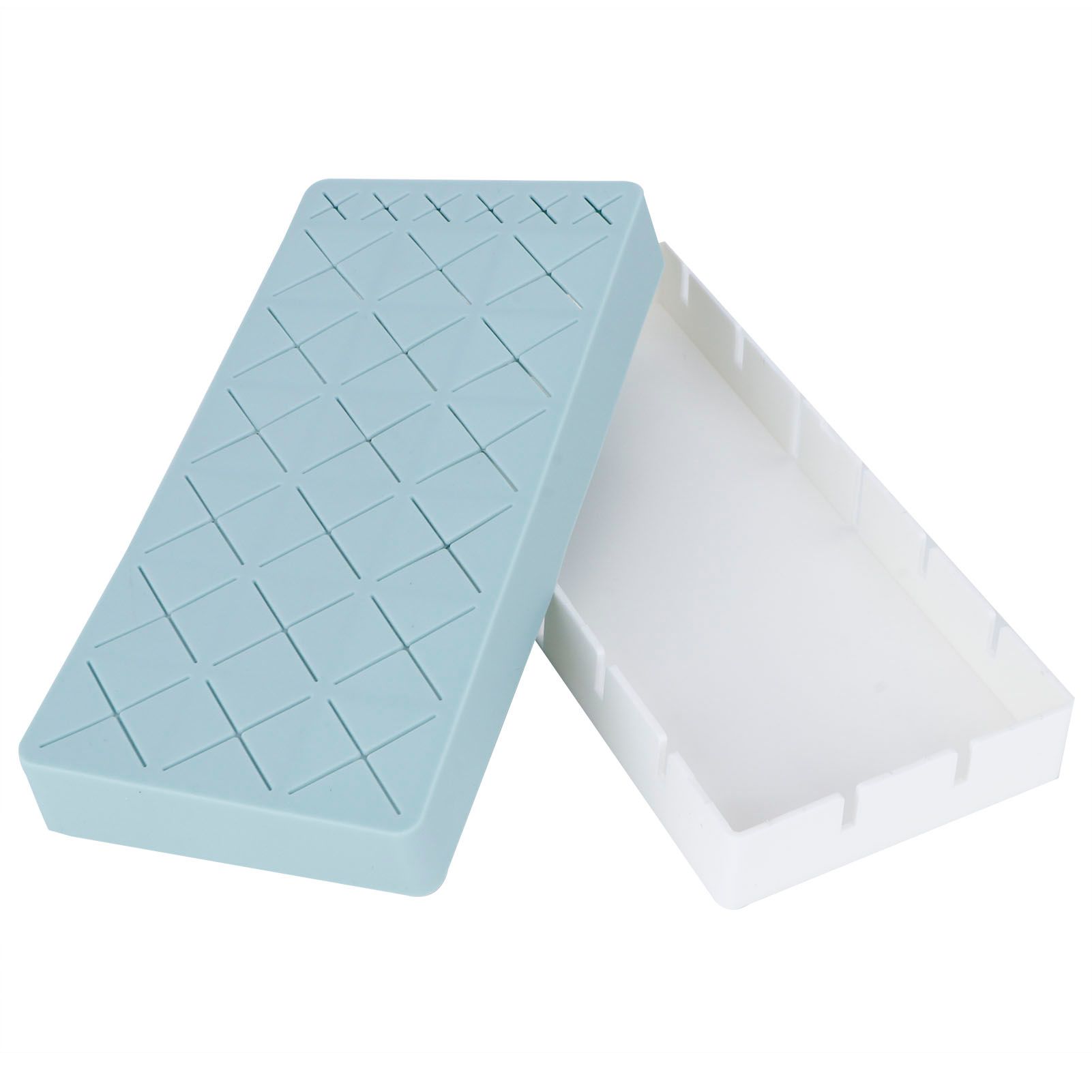 24 Slots Silicone Lipstick Organizer Makeup Cosmetics Holder Storage Box view 6