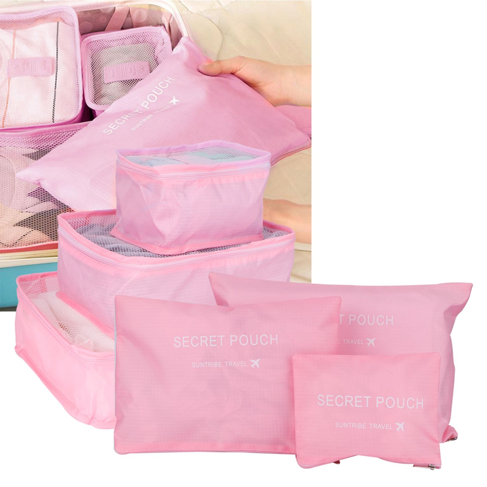 6Pcs/Set Storage Bag Clothing Sorting Bag Luggage Suitcase Packing Organizer view 10
