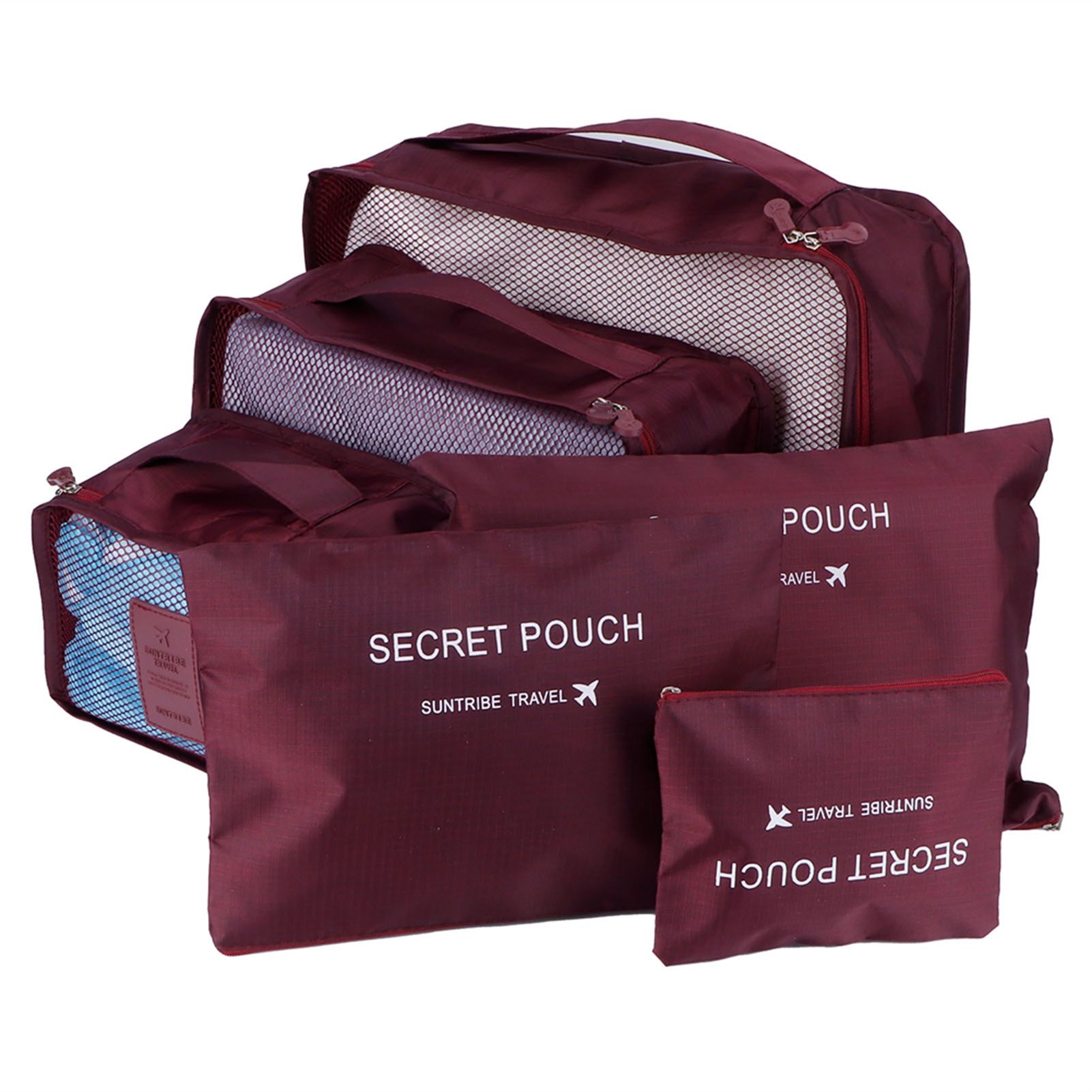 6Pcs/Set Storage Bag Clothing Sorting Bag Luggage Suitcase Packing Organizer