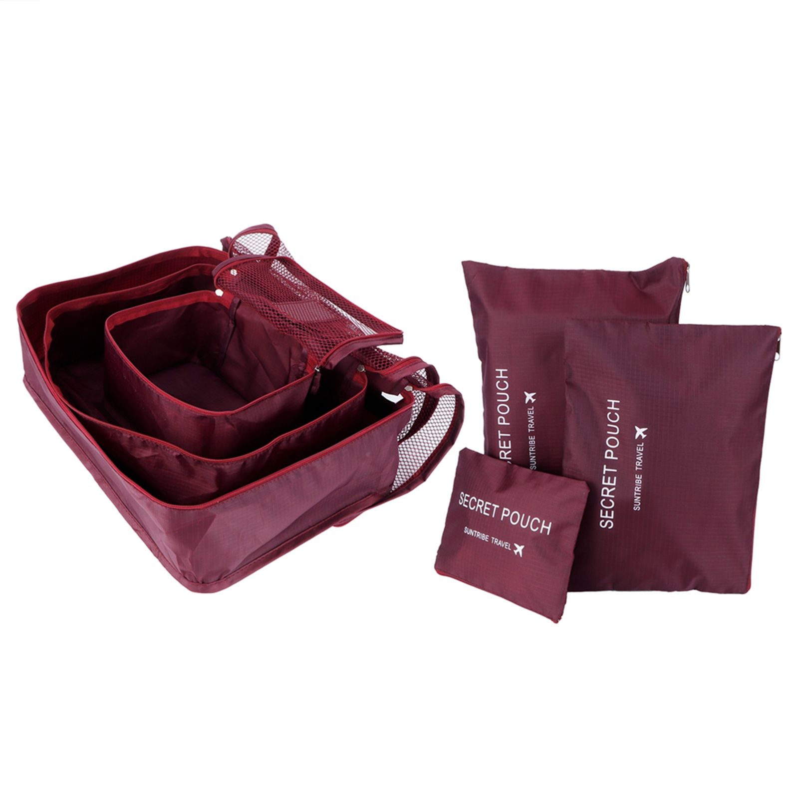 6Pcs/Set Storage Bag Clothing Sorting Bag Luggage Suitcase Packing Organizer view 5