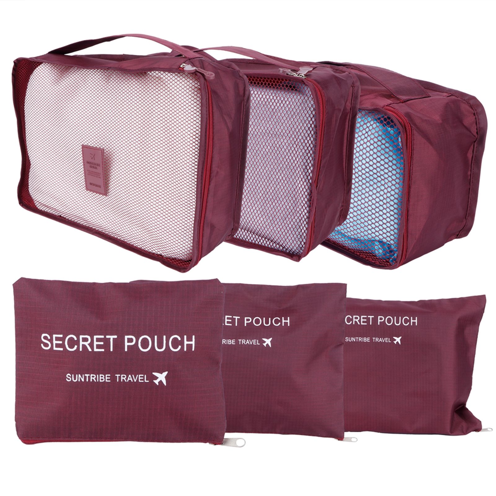 6Pcs/Set Storage Bag Clothing Sorting Bag Luggage Suitcase Packing Organizer view 6