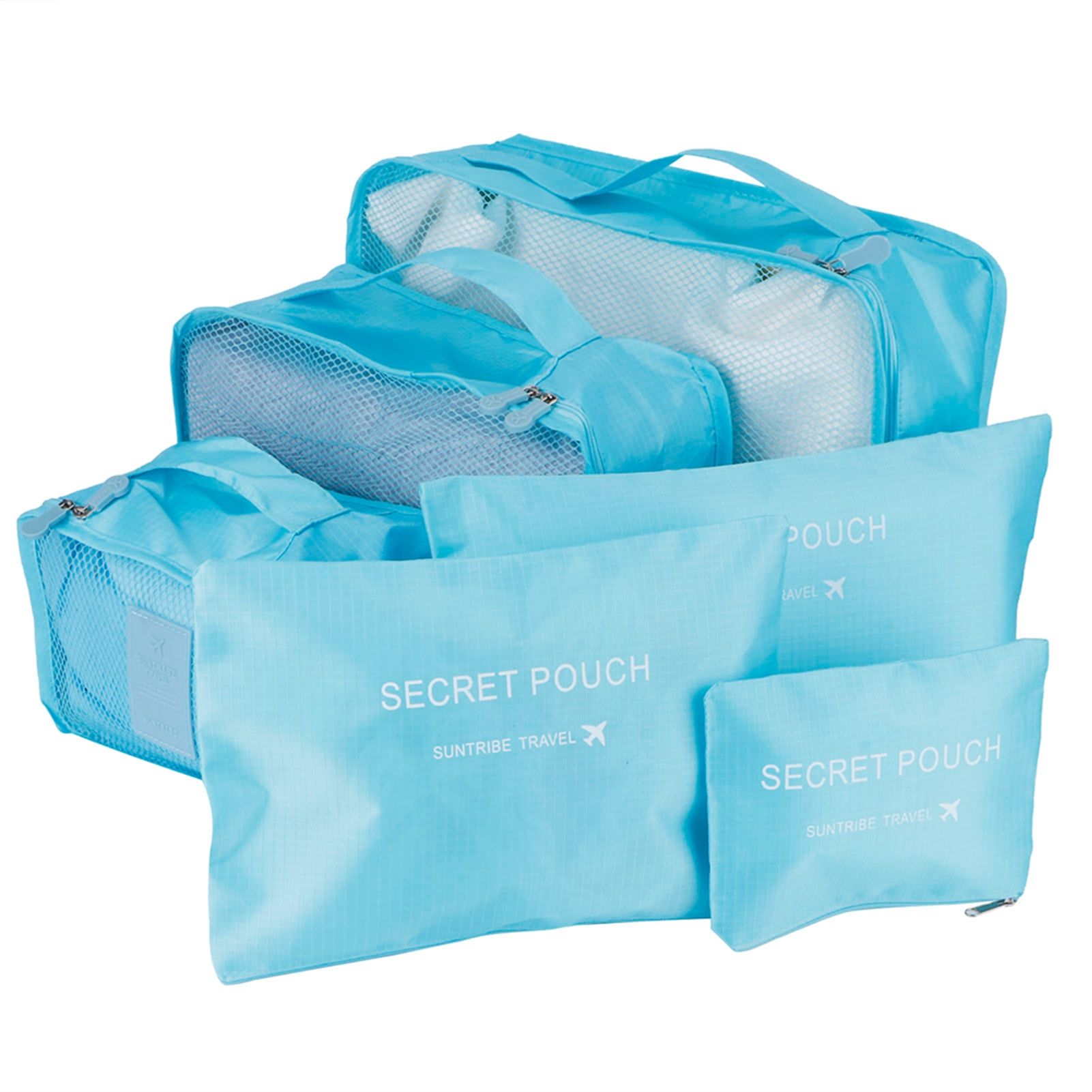 6Pcs/Set Storage Bag Clothing Sorting Bag Luggage Suitcase Packing Organizer
