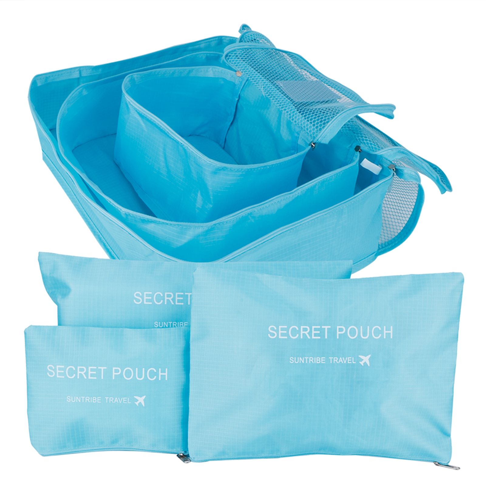 6Pcs/Set Storage Bag Clothing Sorting Bag Luggage Suitcase Packing Organizer view 8