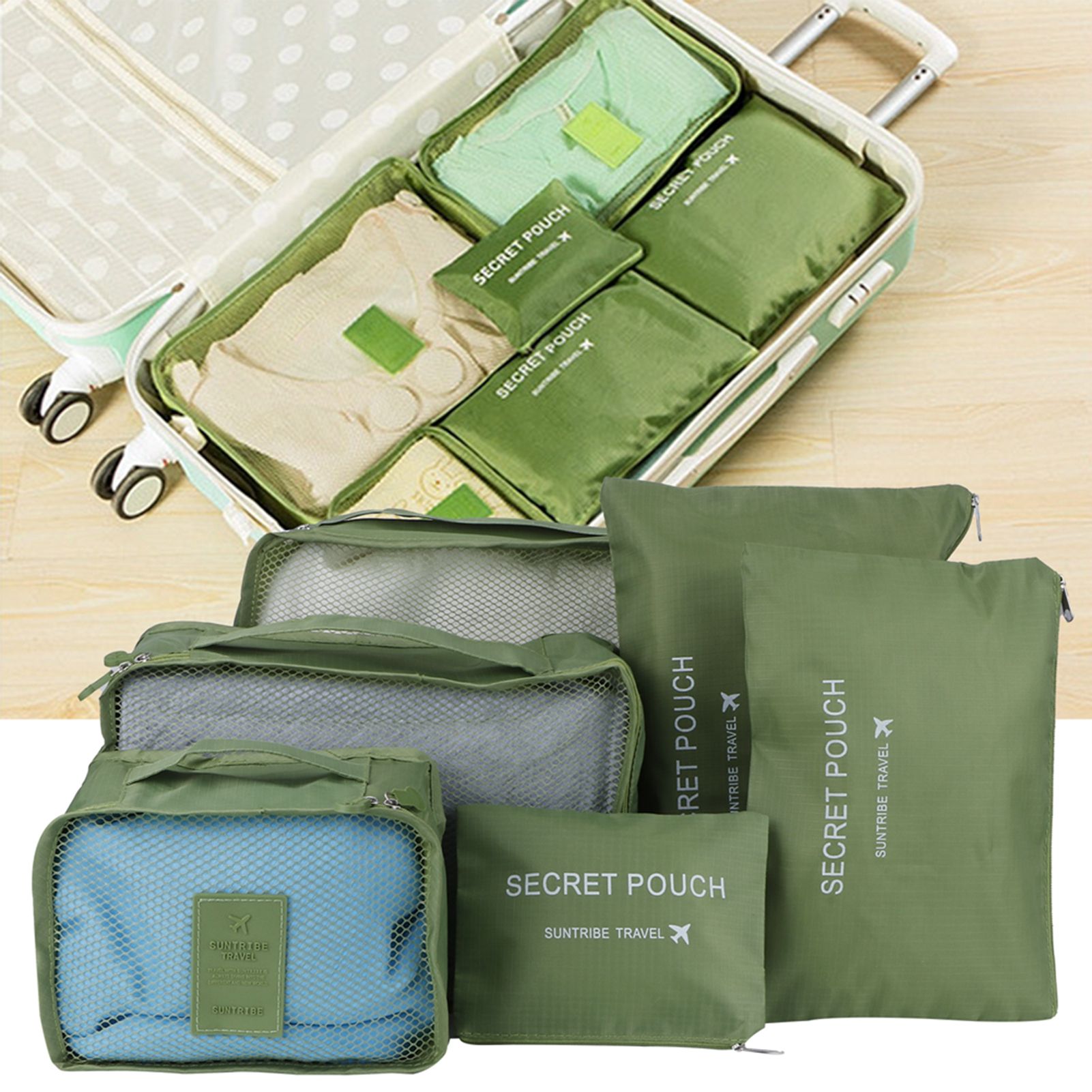 6Pcs/Set Storage Bag Clothing Sorting Bag Luggage Suitcase Packing Organizer view 10