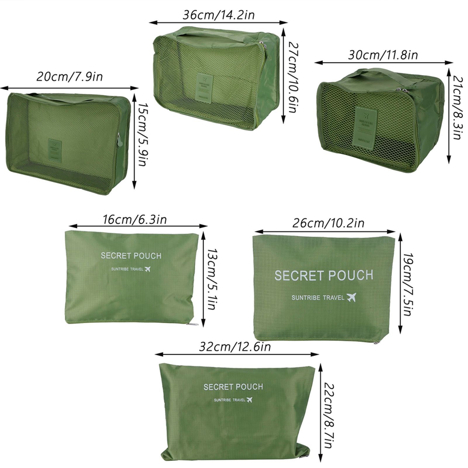 6Pcs/Set Storage Bag Clothing Sorting Bag Luggage Suitcase Packing Organizer view 14