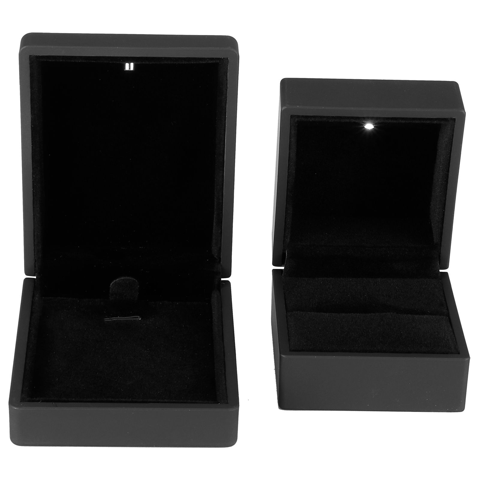 LED Jewelry Display Pendant Necklace Gift Box Ring Case Engagement Wedding view 2