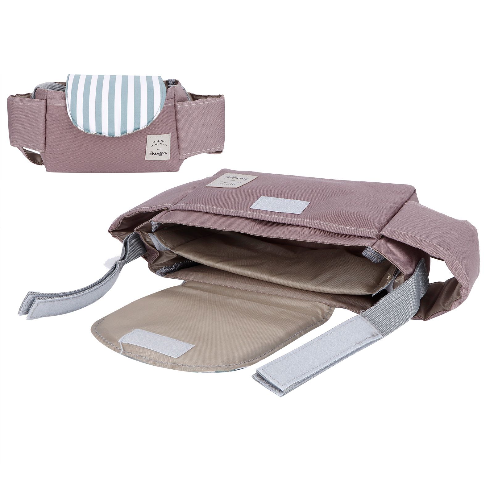 Baby Stroller Hanging Bag Organizer Universal Cup Holder Storage Bag Strollers view 8