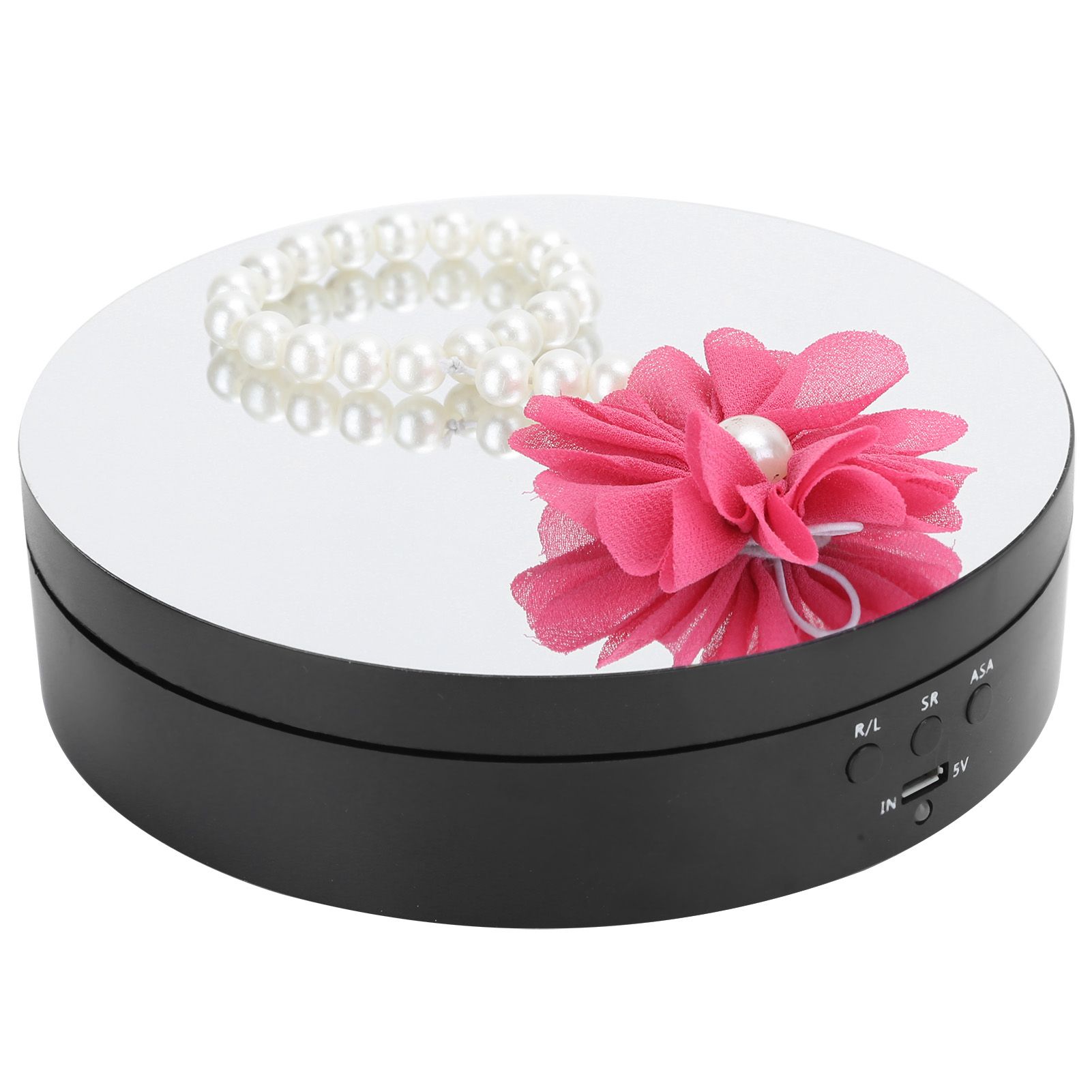 3 Speeds Electric Rotating Display Stand 360 Degree Turntable Jewelry Holder view 7