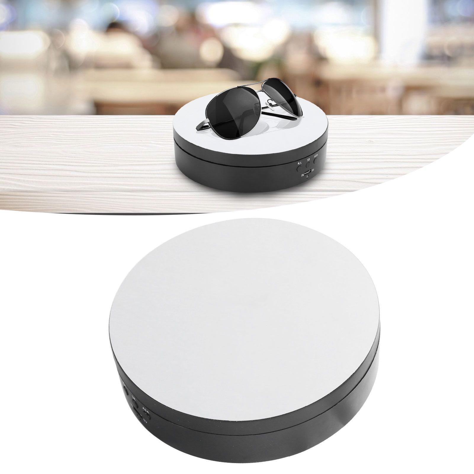 3 Speeds Electric Rotating Display Stand 360 Degree Turntable Jewelry Holder view 9