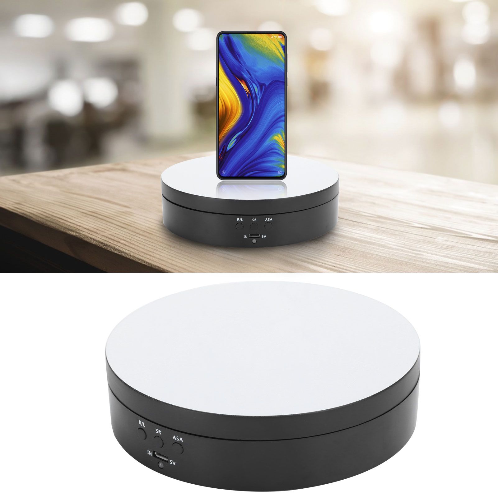 3 Speeds Electric Rotating Display Stand 360 Degree Turntable Jewelry Holder view 10