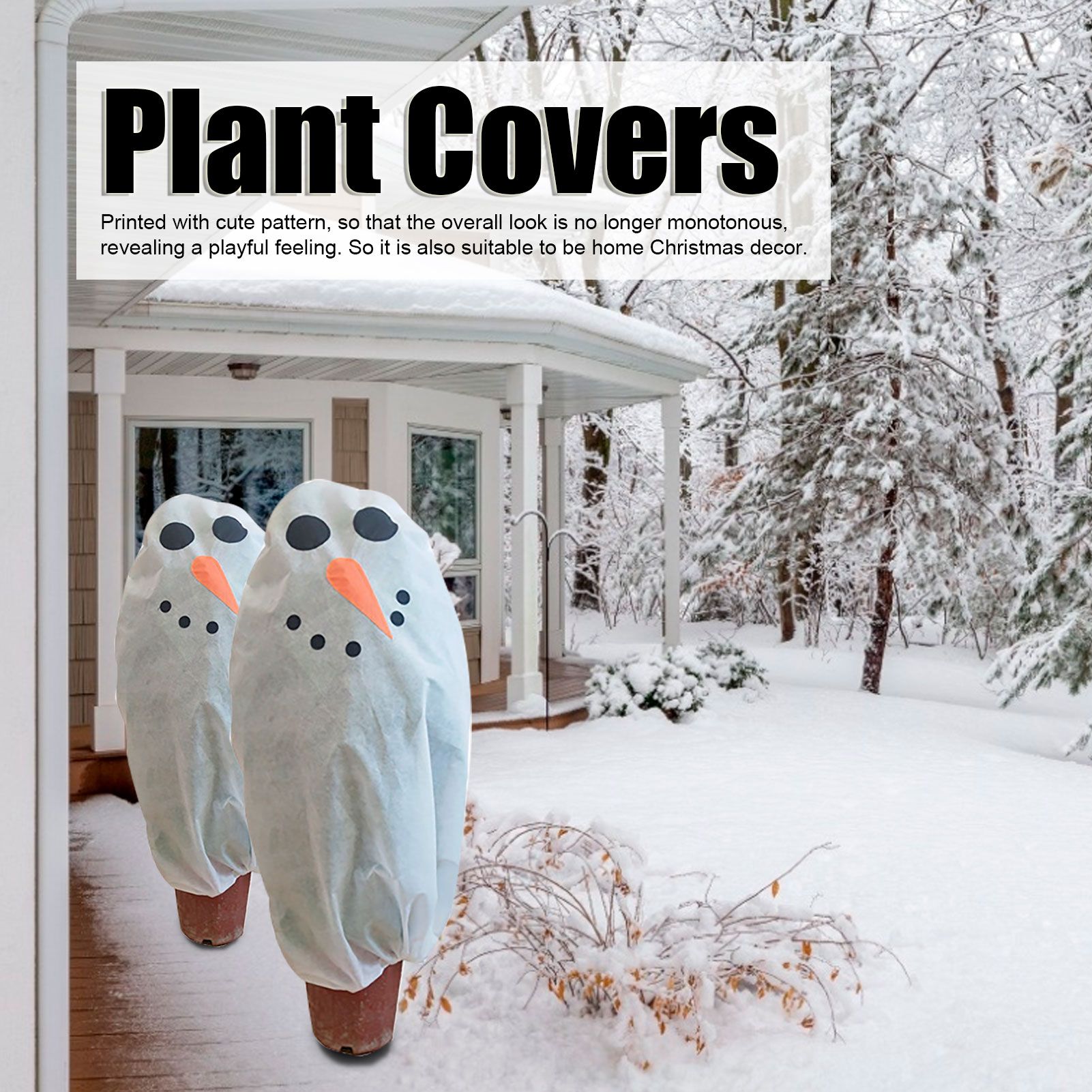 Waterproof Plant Protection Bags Non Woven Plant Cover Winter Frost Cold Proof view 15